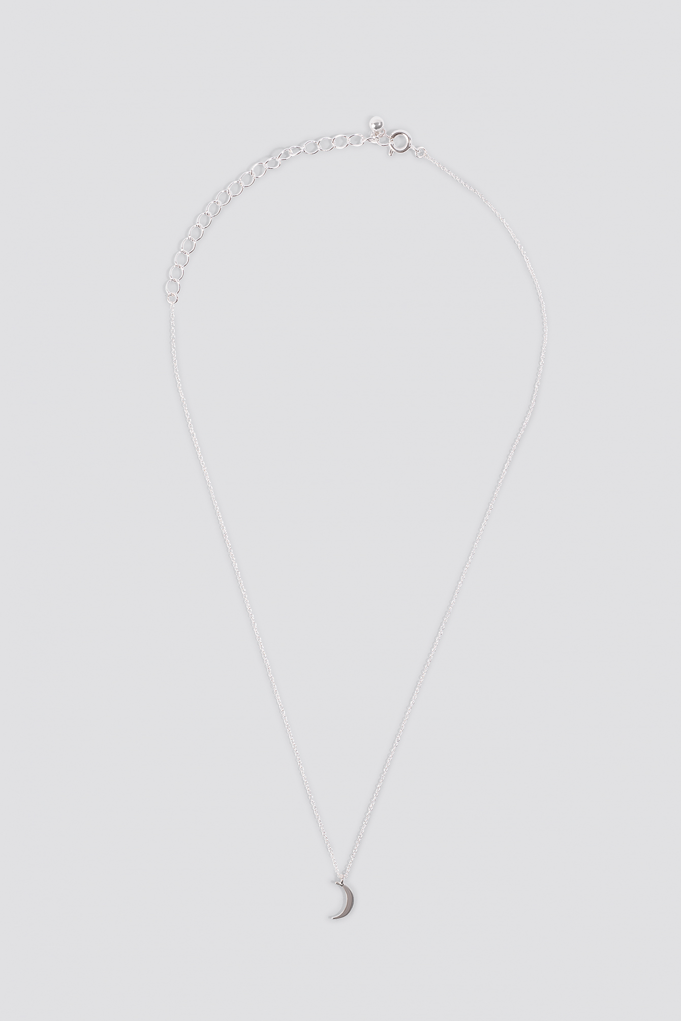 Silver Mini Moon Necklace