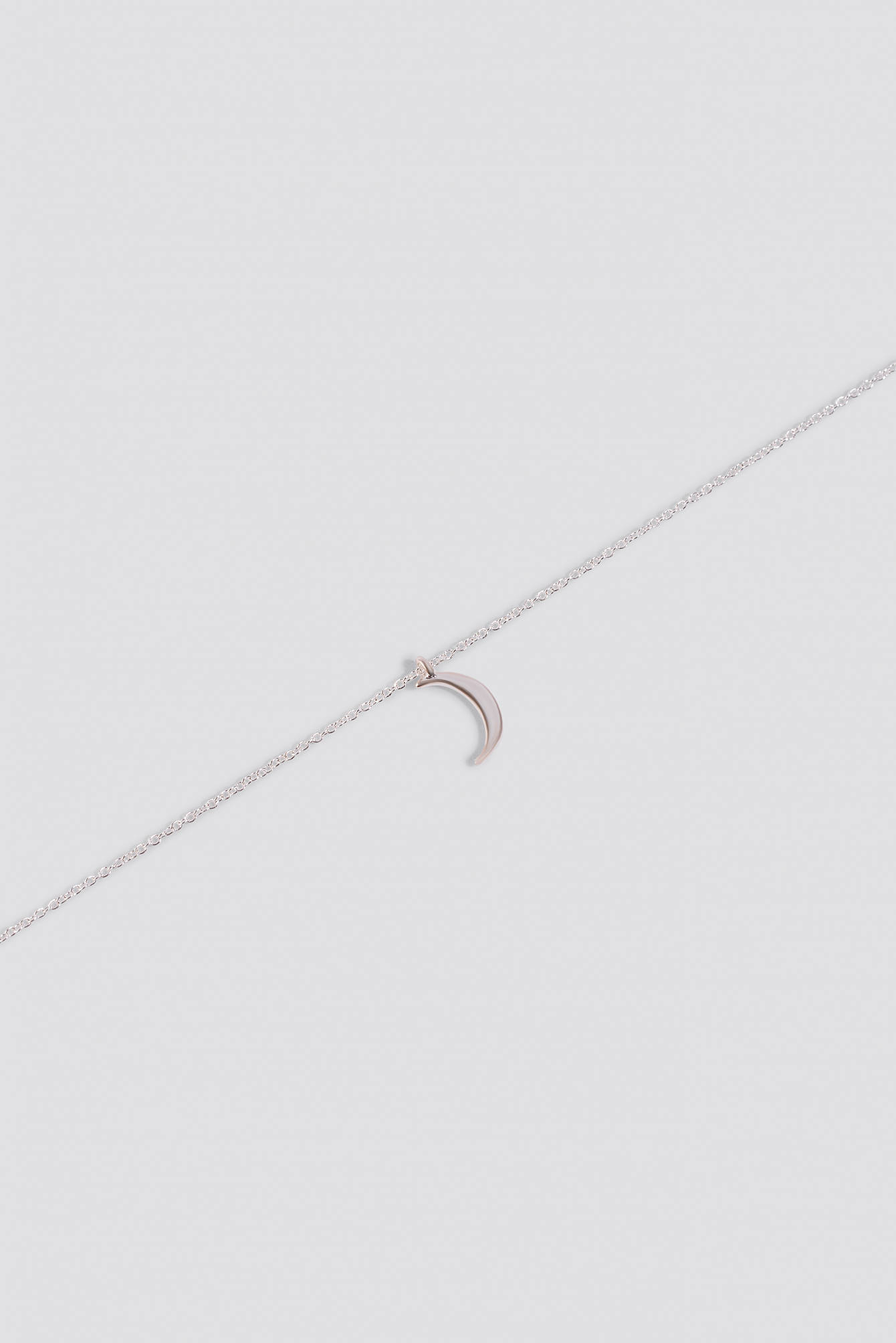 Silver Mini Moon Necklace