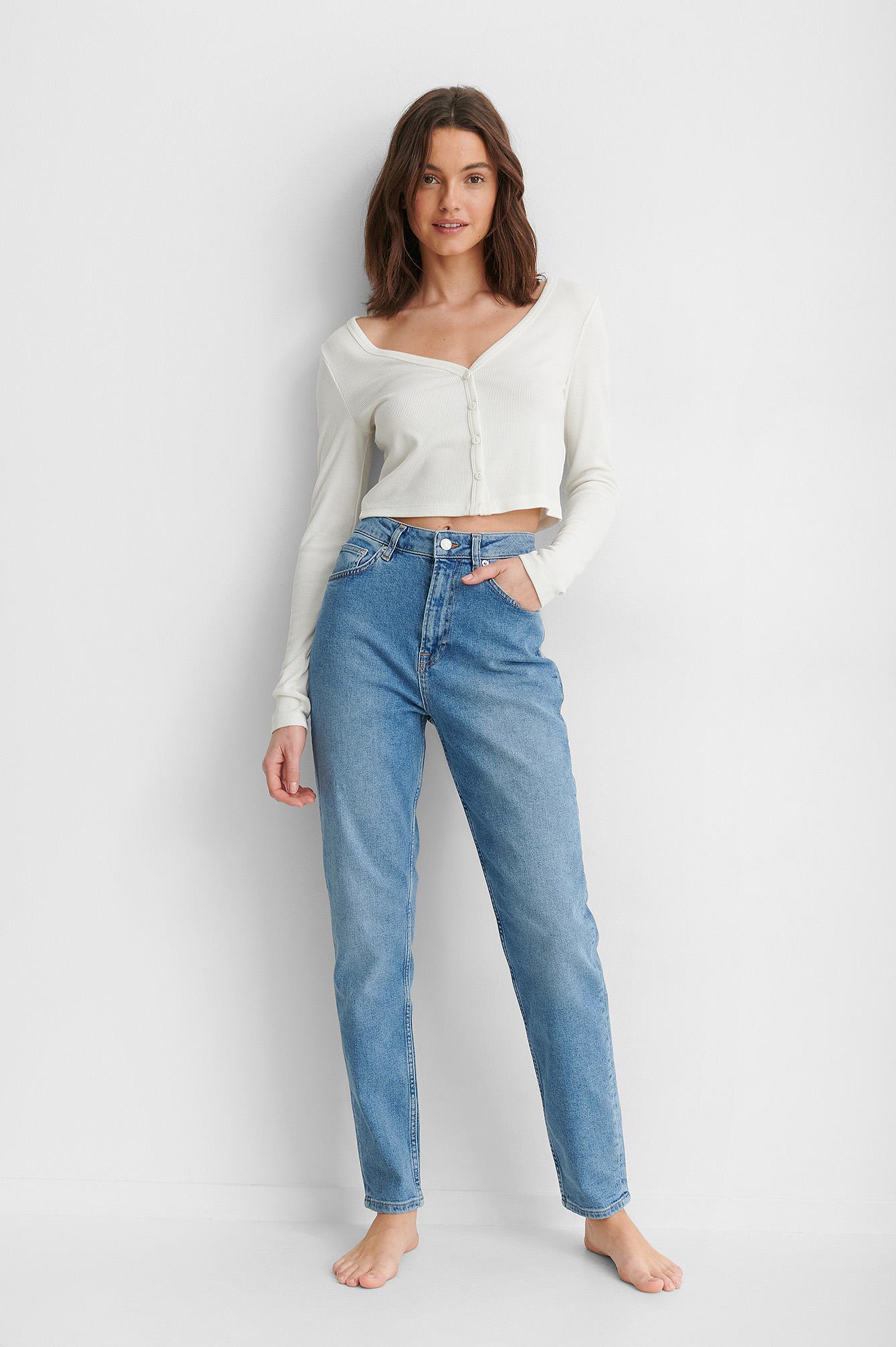 Light Blue Biologique Jean Mom