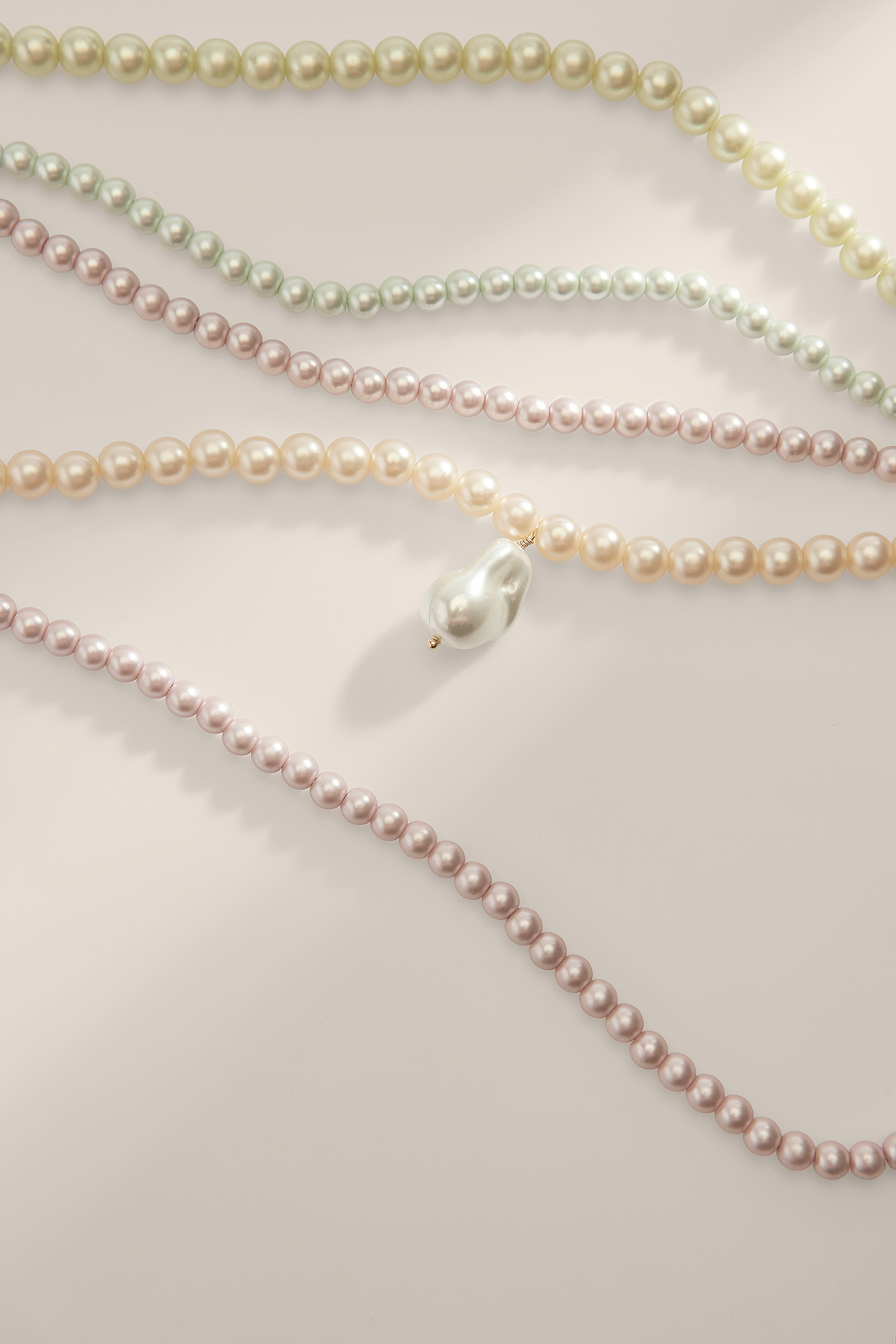 Collier de perles multicolore \u00e9l\u00e9gant Bijoux Chaînes Colliers de perles 