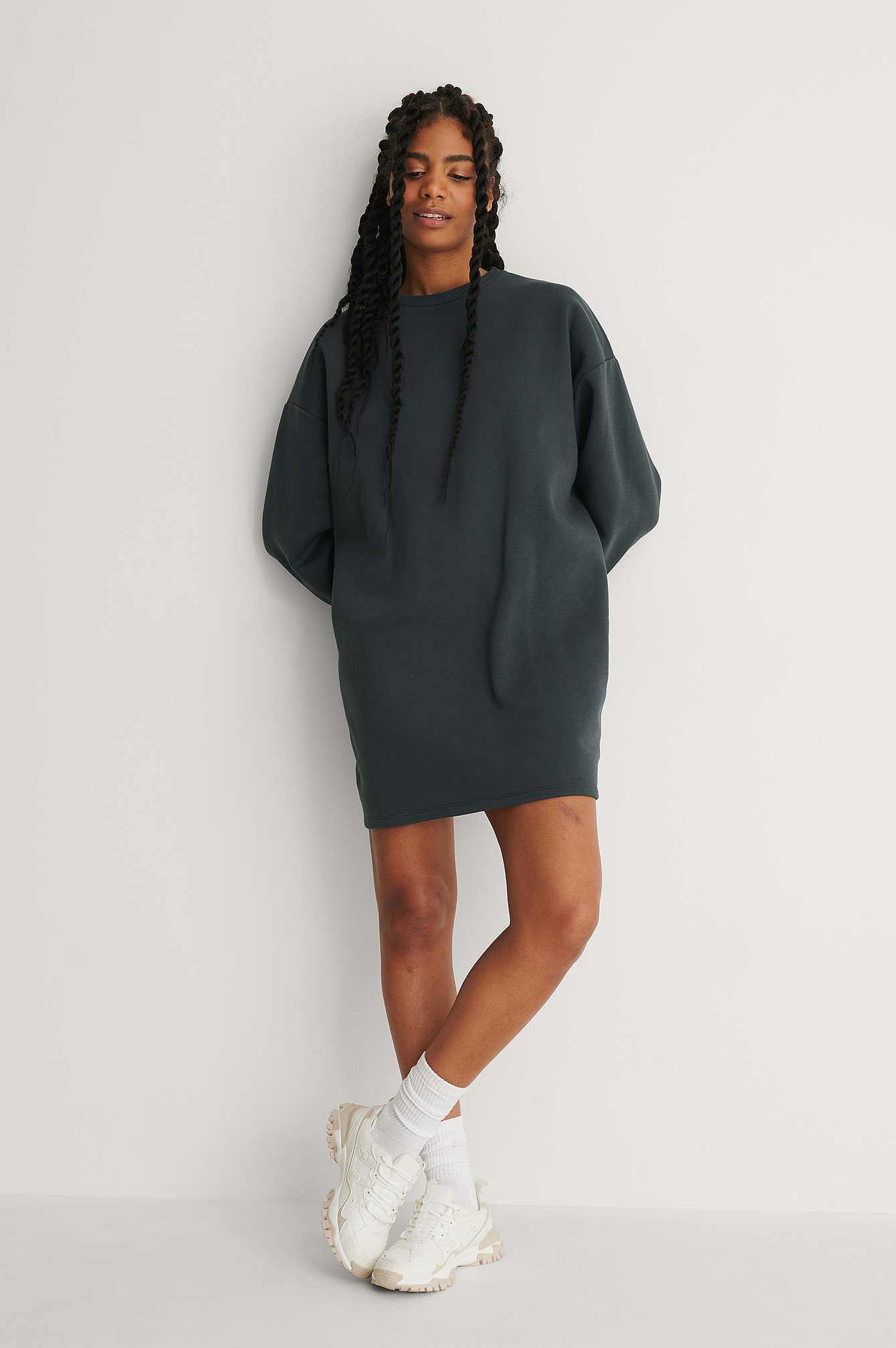 Off Black Robe Sweatshirt Oversize Bio