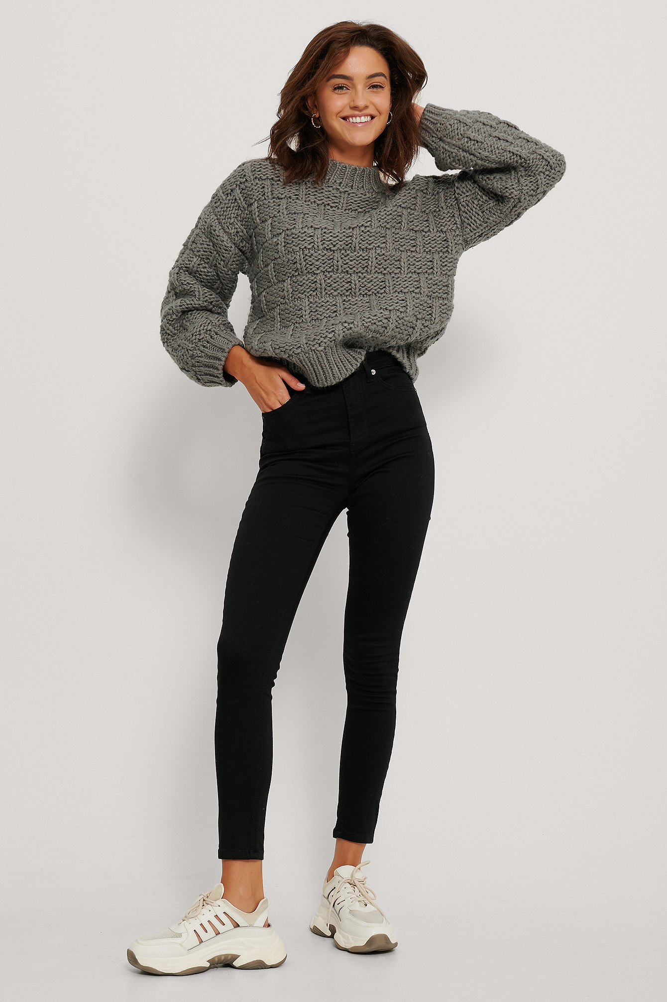 Black Biologiques Jean Slim Taille Haute