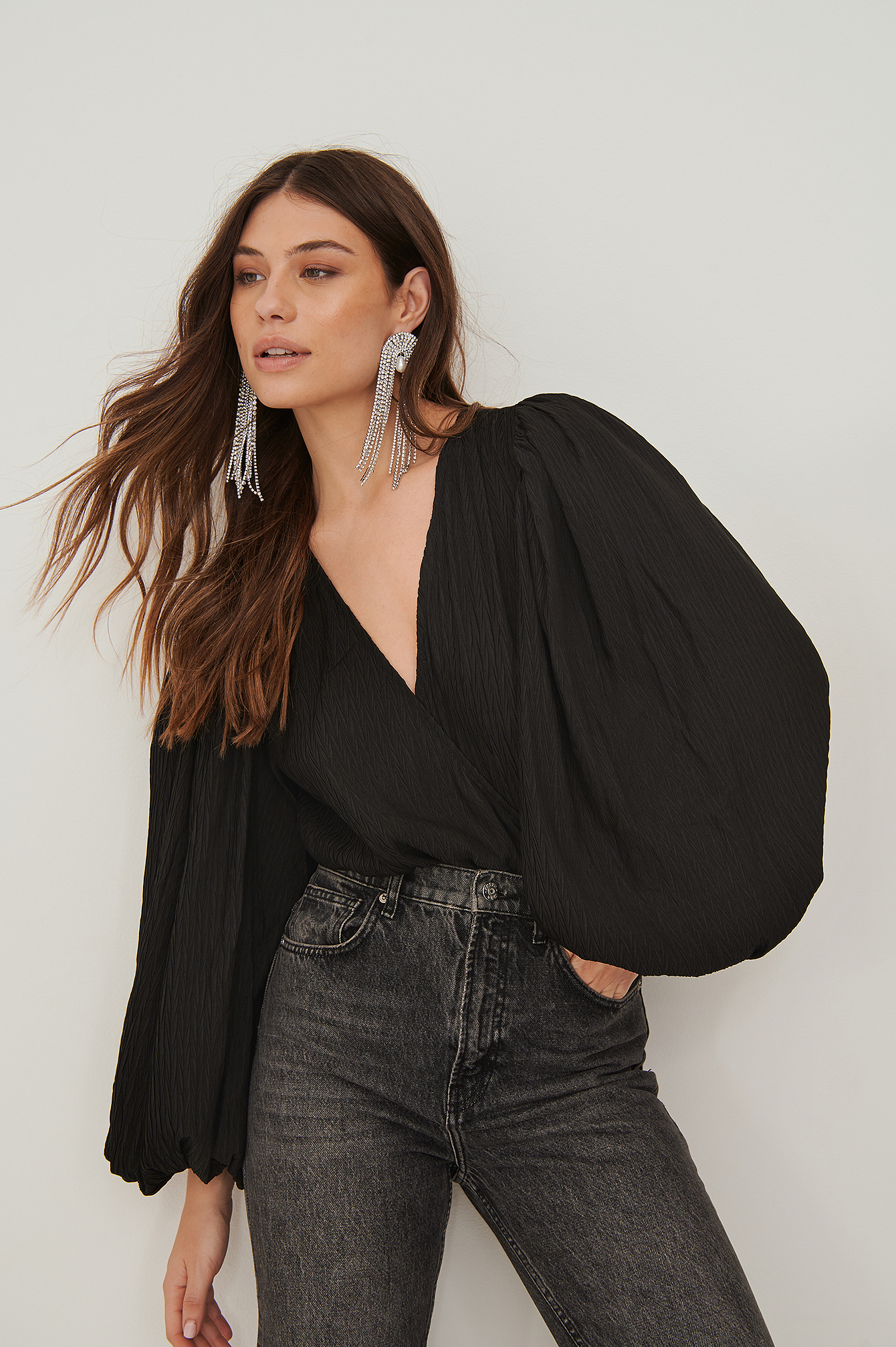 haut avec manche bouffante