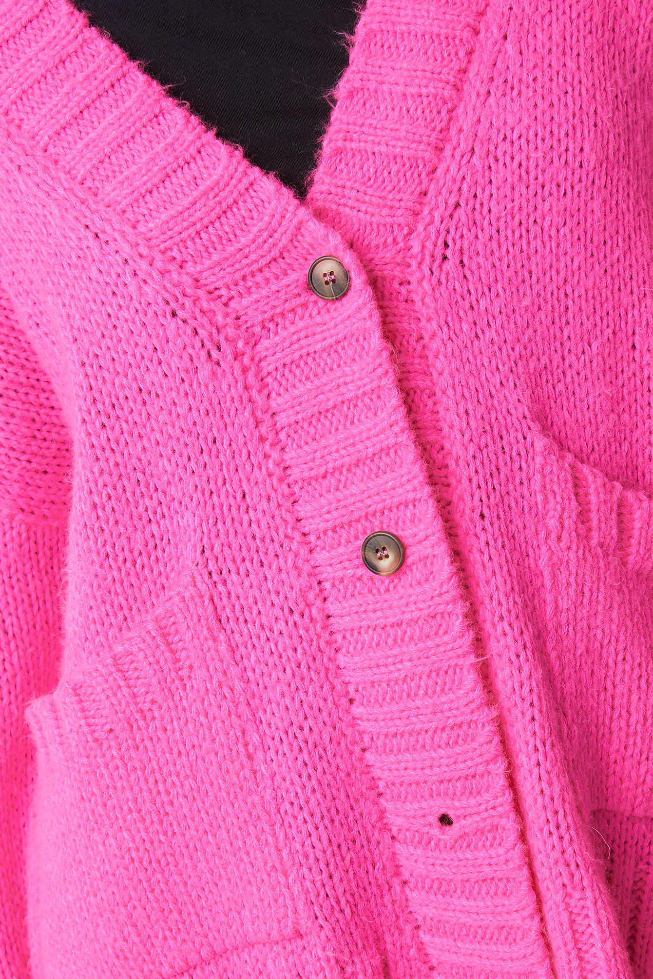 Neon Pink Oversized Cardigan