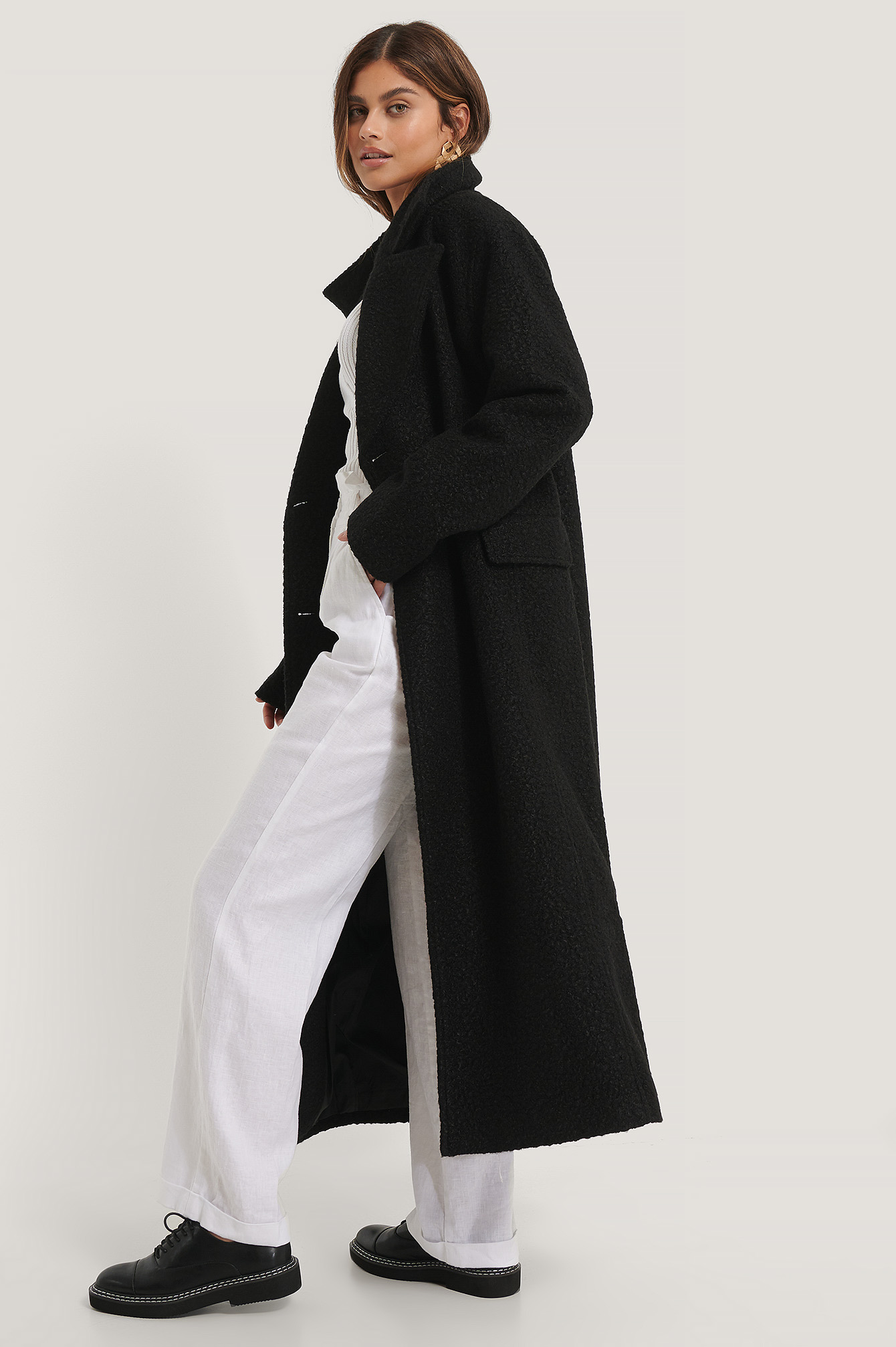 Black Manteau Oversize