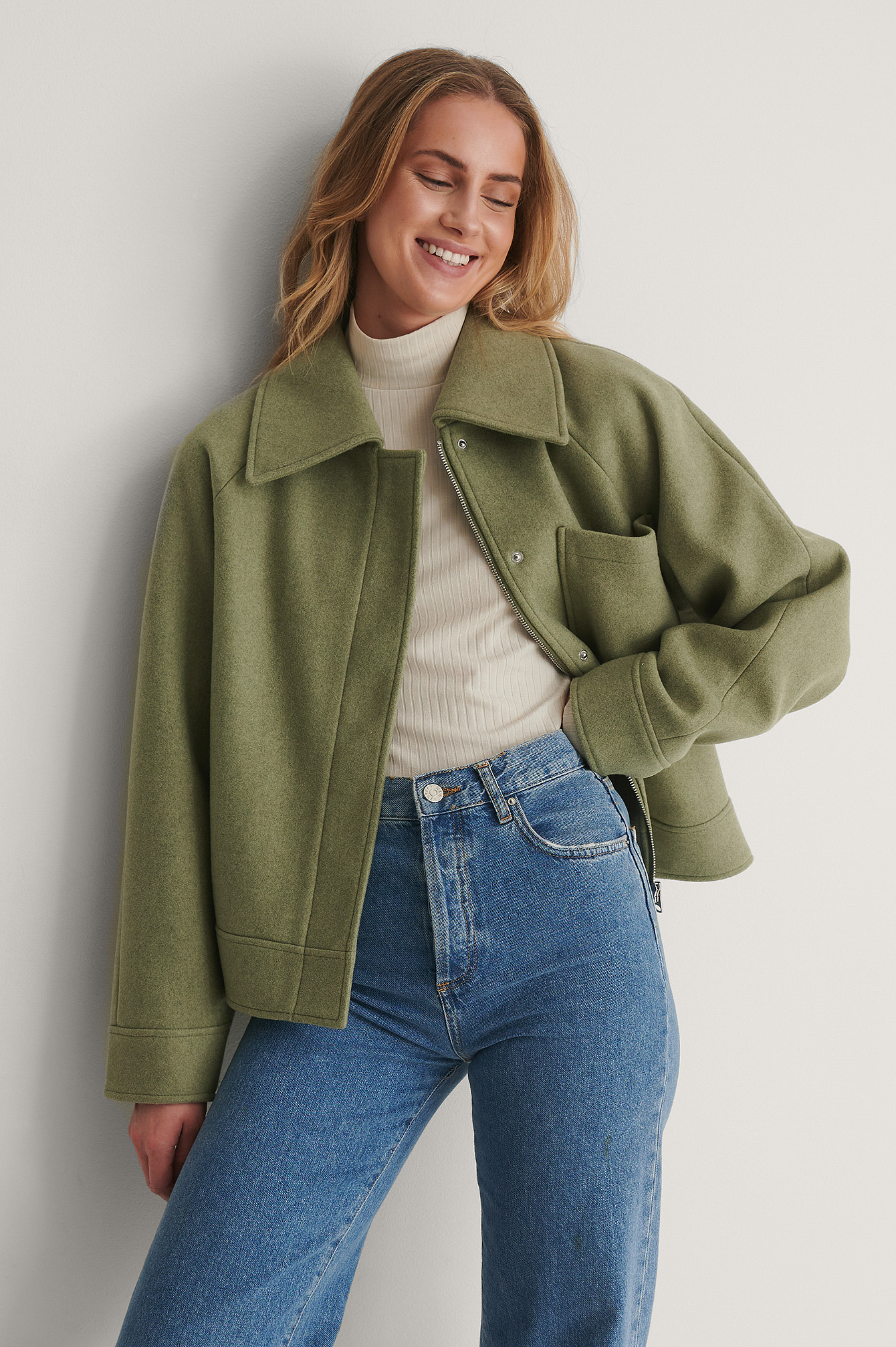 Green Veste Surdimensionnée