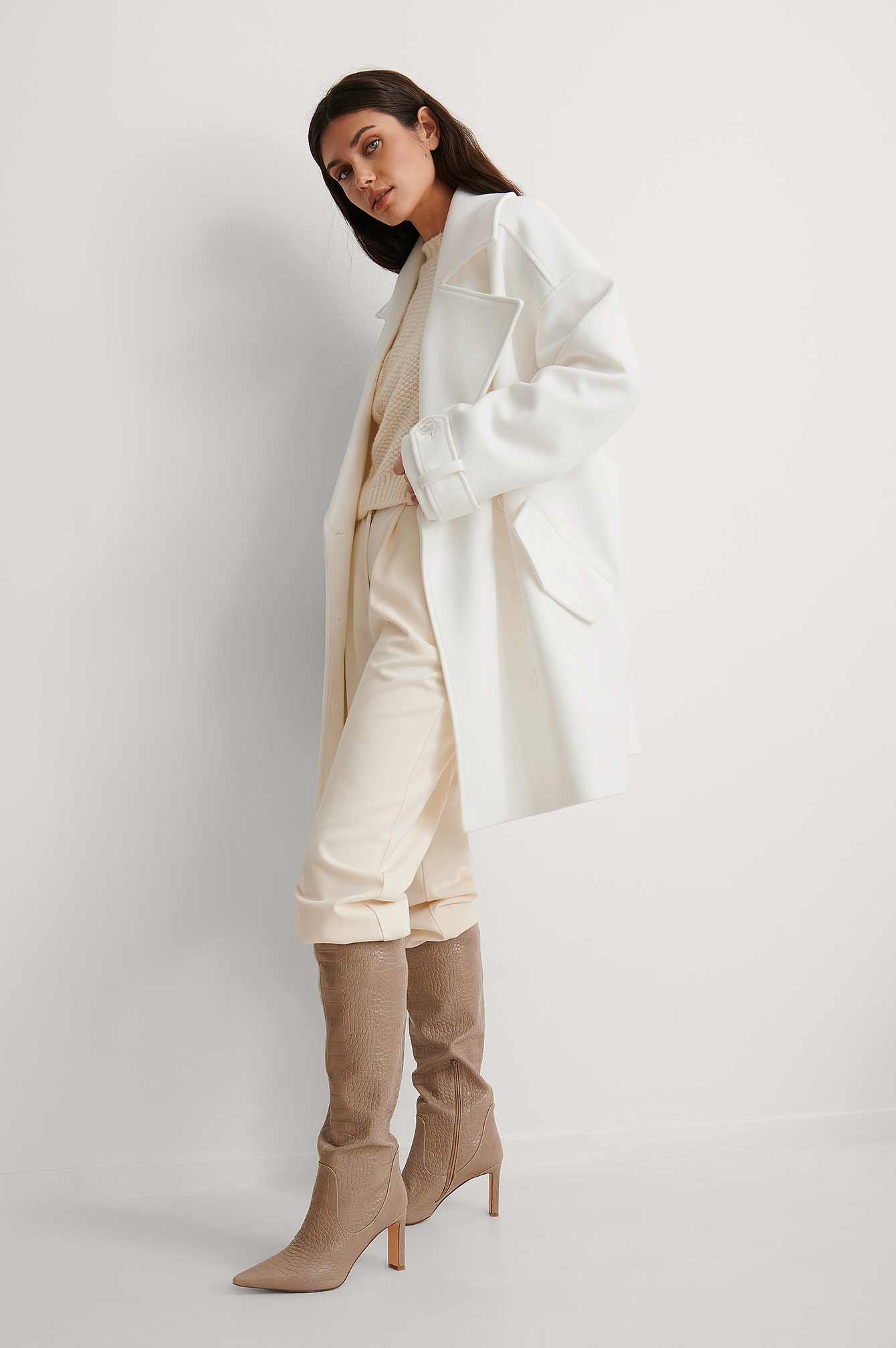 White Manteau Oversize