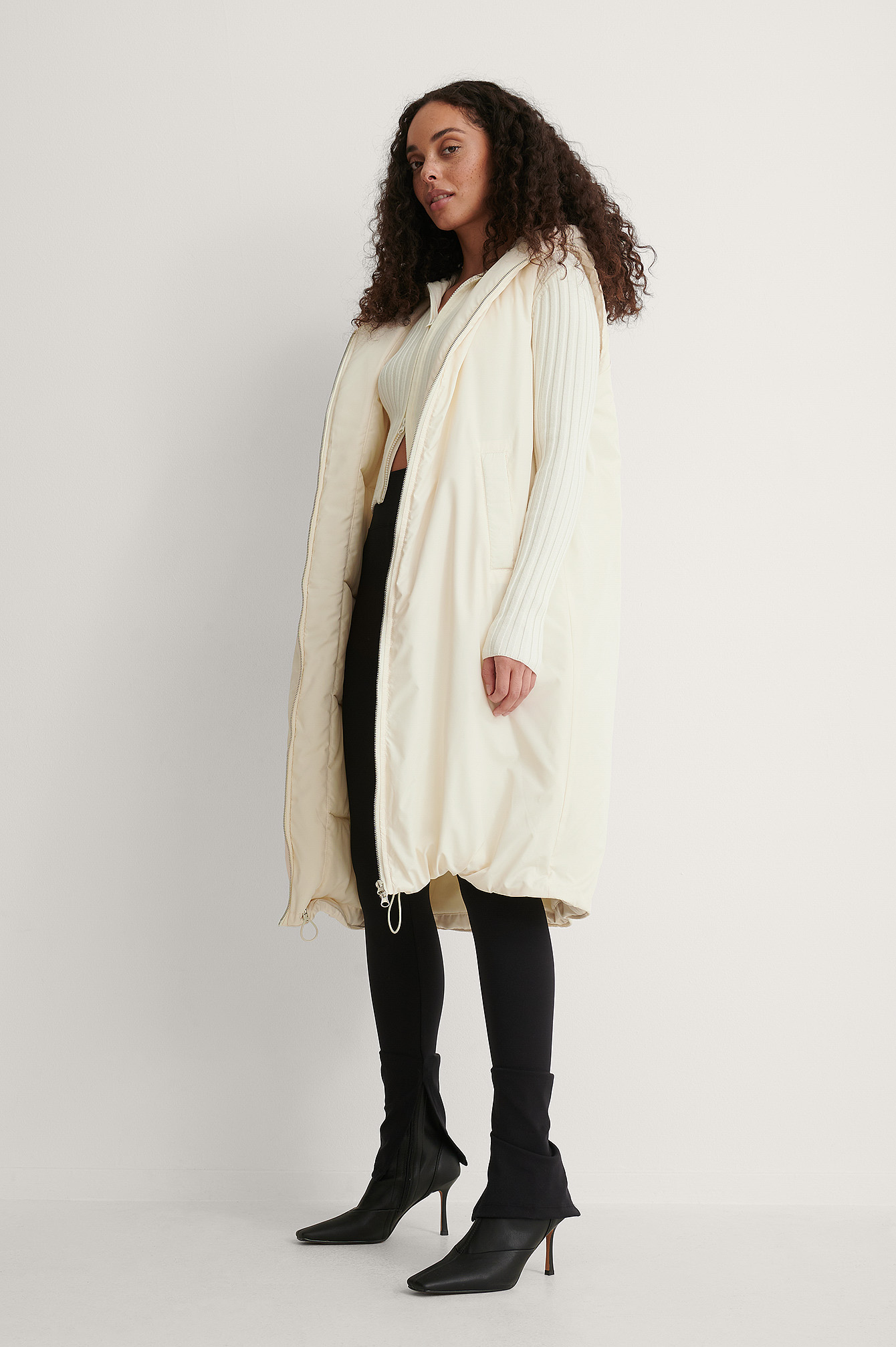 Cream Gilet Matelassé