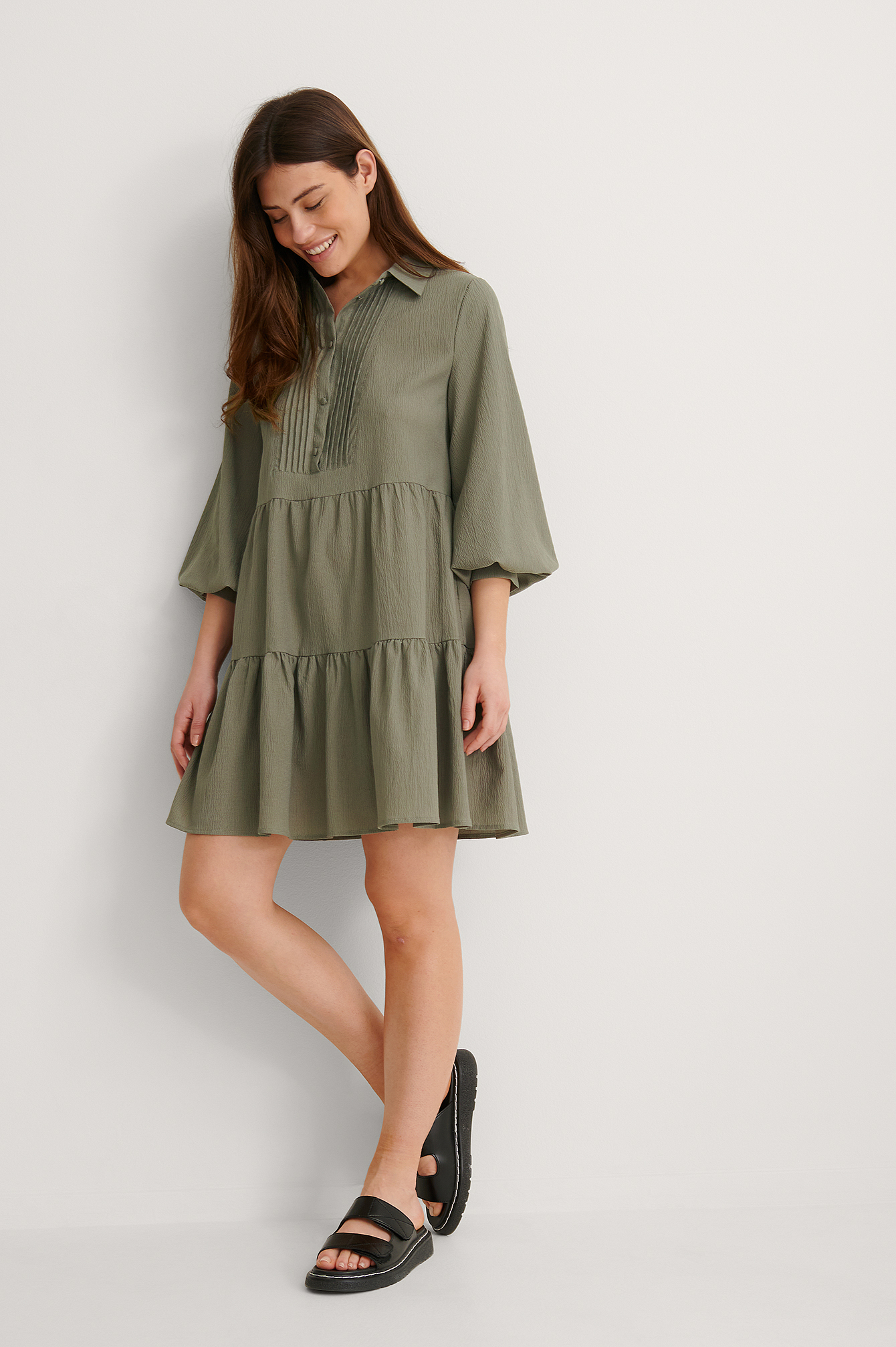 Khaki Robe Chemise