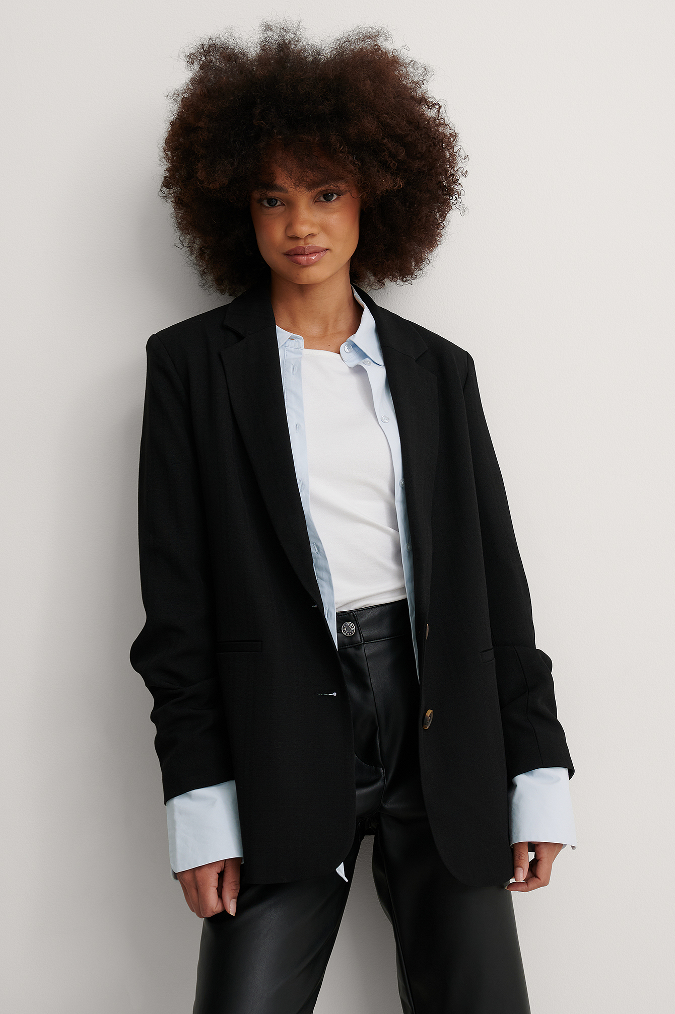 Black Recyclé Blazer