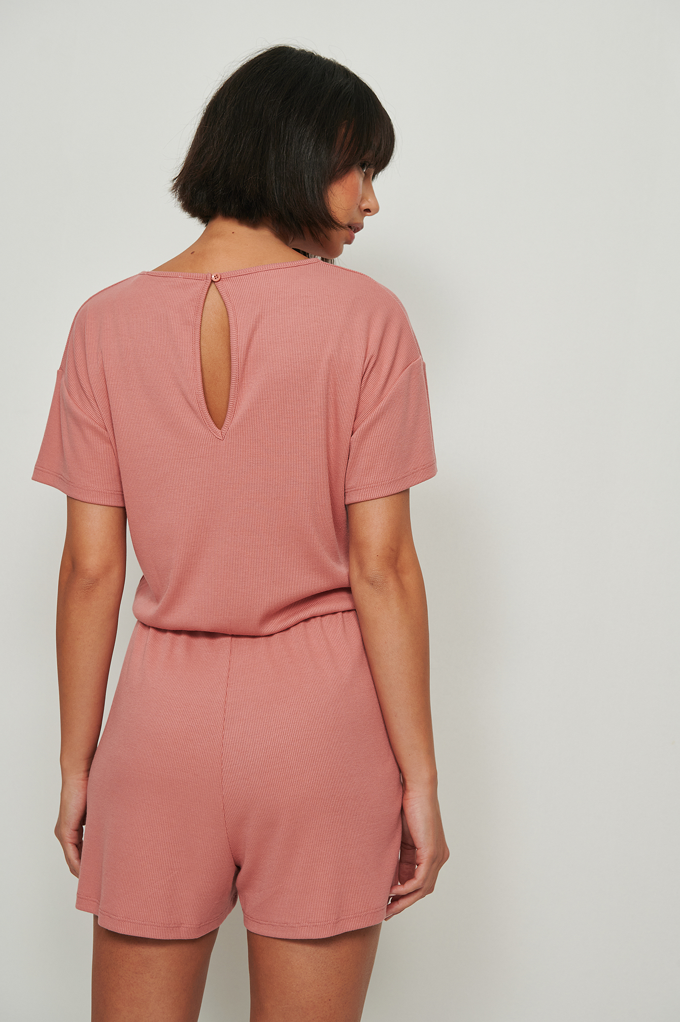 Femme Vêtements Combinaisons Combishorts Lingerie Pyjama combinaison doux côtelé recyclé Synthétique NA-KD en coloris Violet 