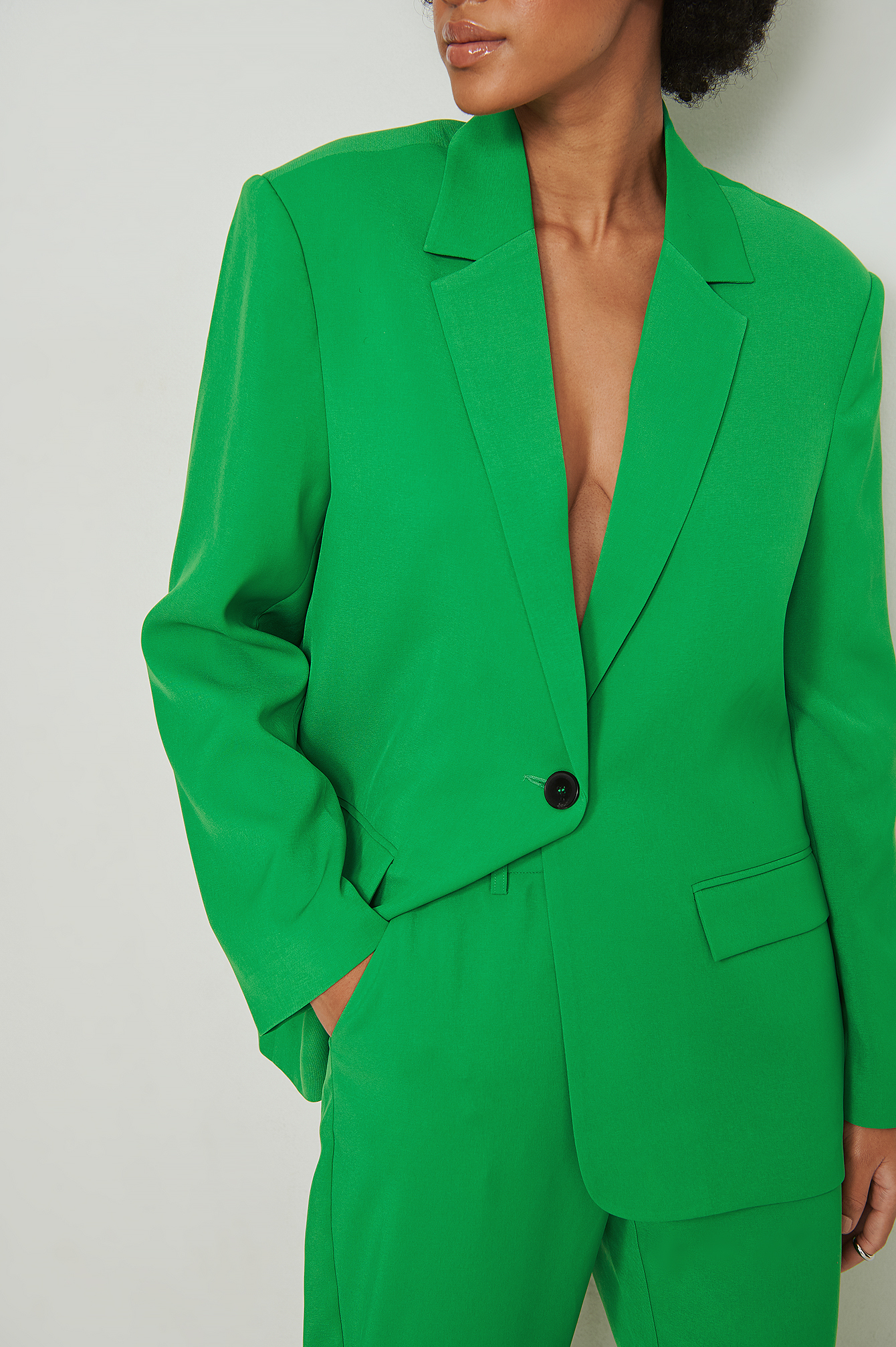 Strong Green Recyclé blazer surdimensionné