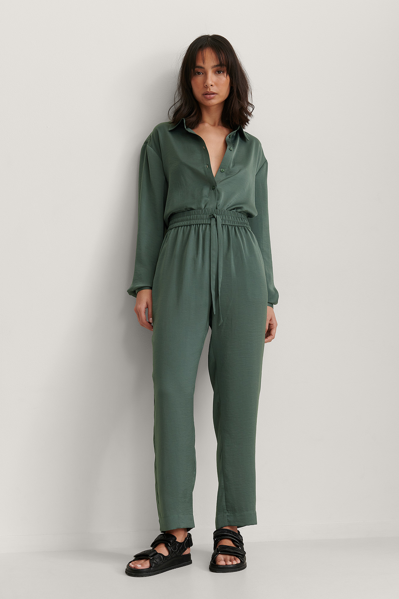 Green Pantalon Décontracté