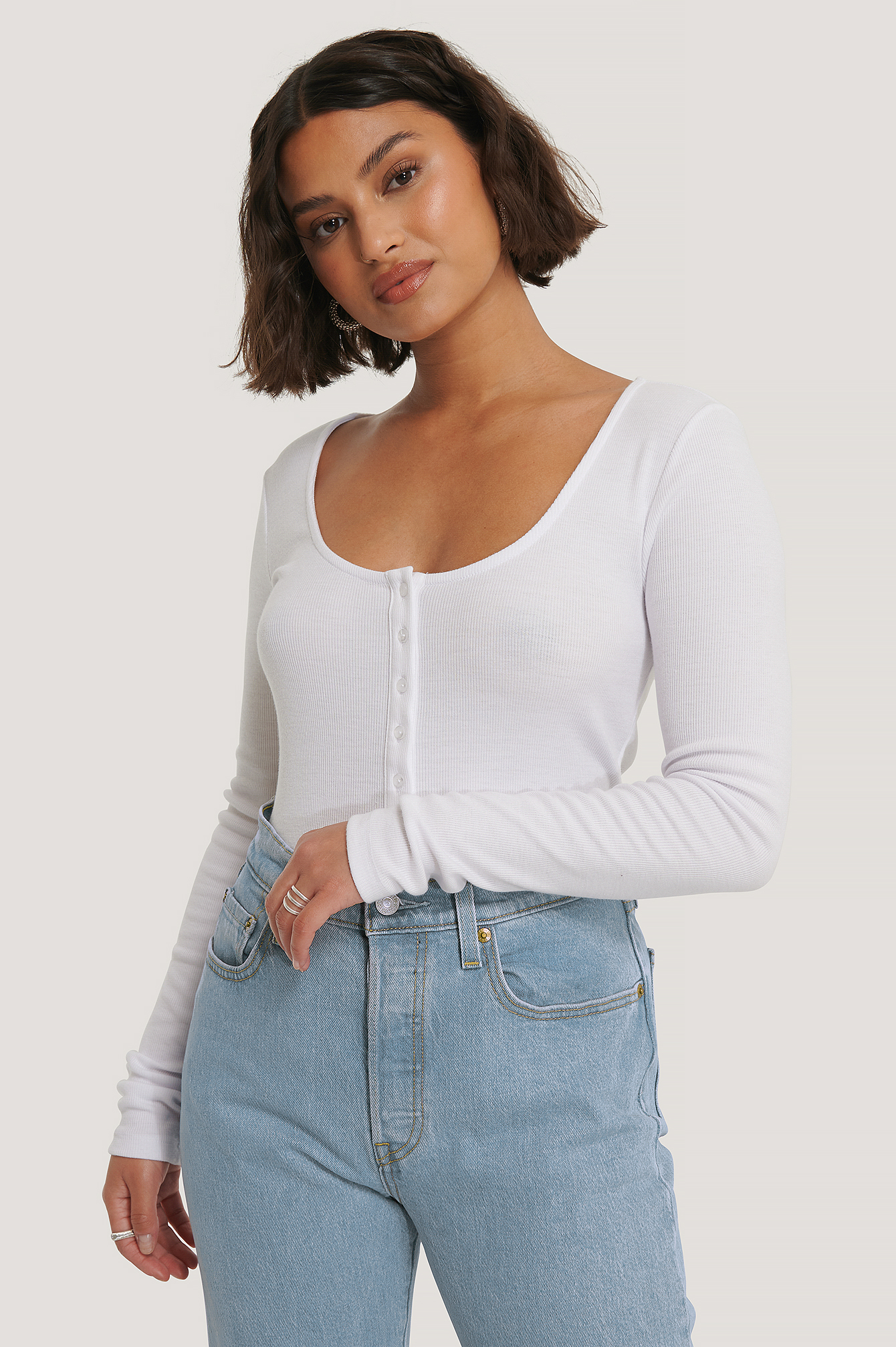 Offwhite Haut Henley