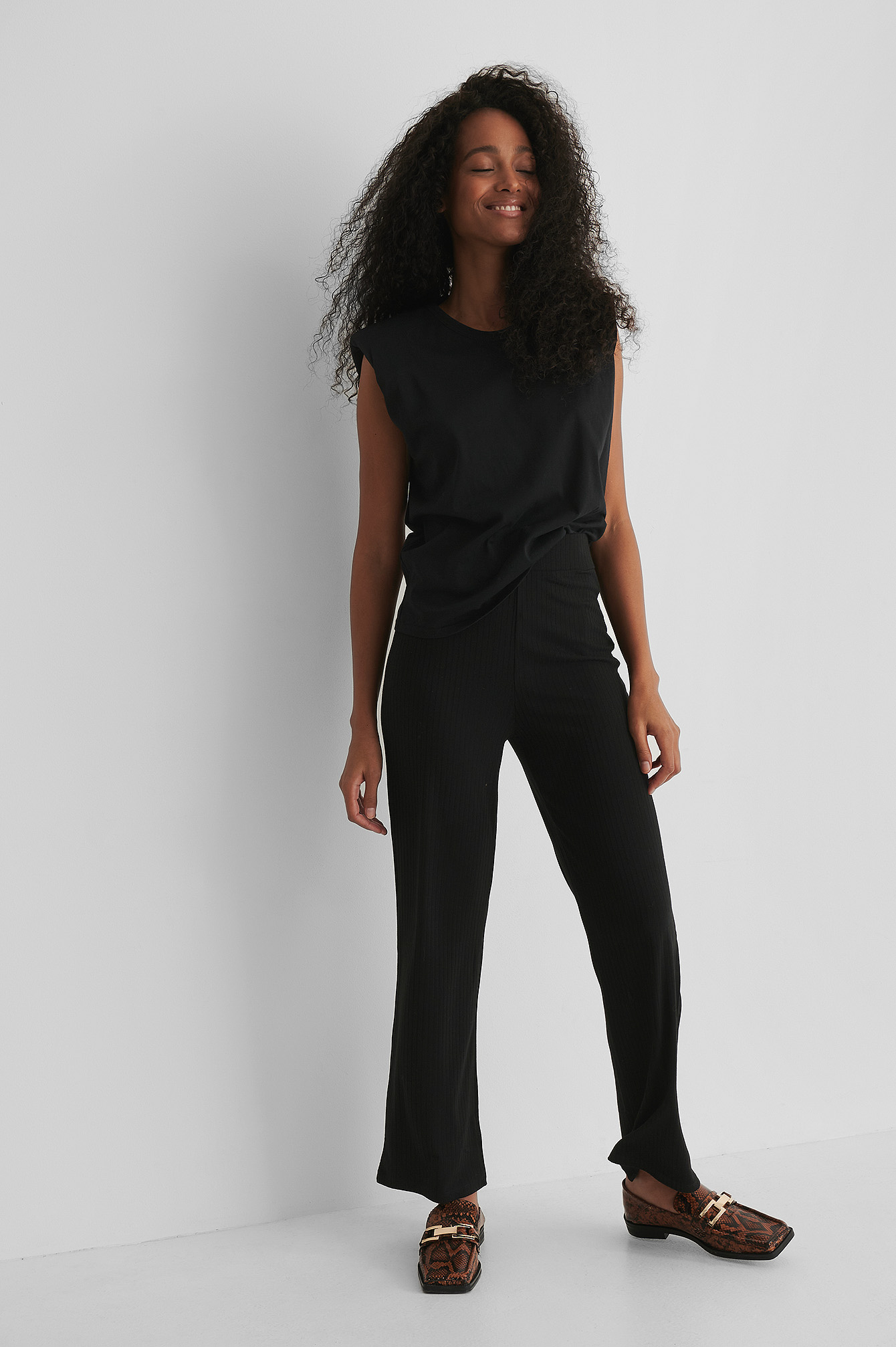Black Pantalon Droit