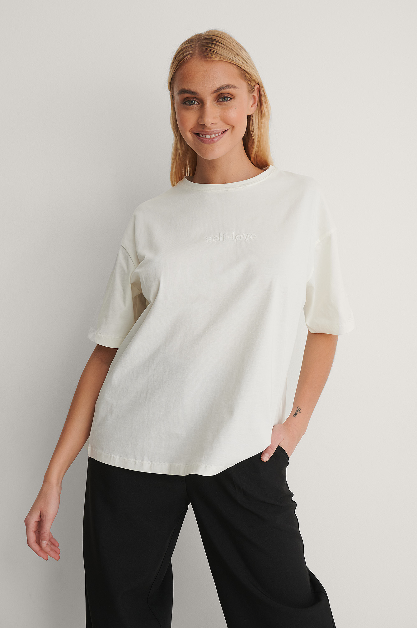 Offwhite Biologique Tee-shirt À Motifs