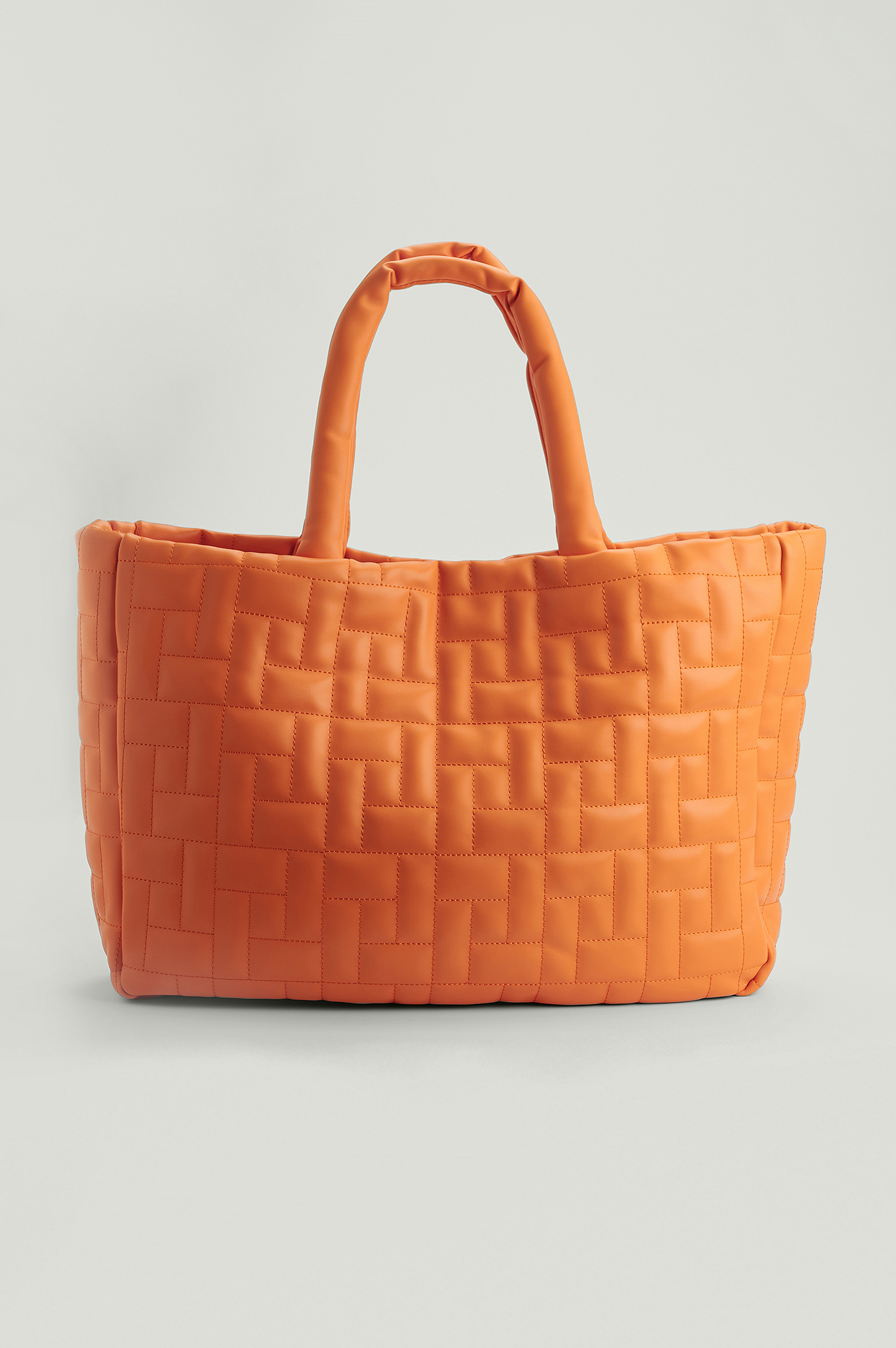 Orange Matelassé tote Bag