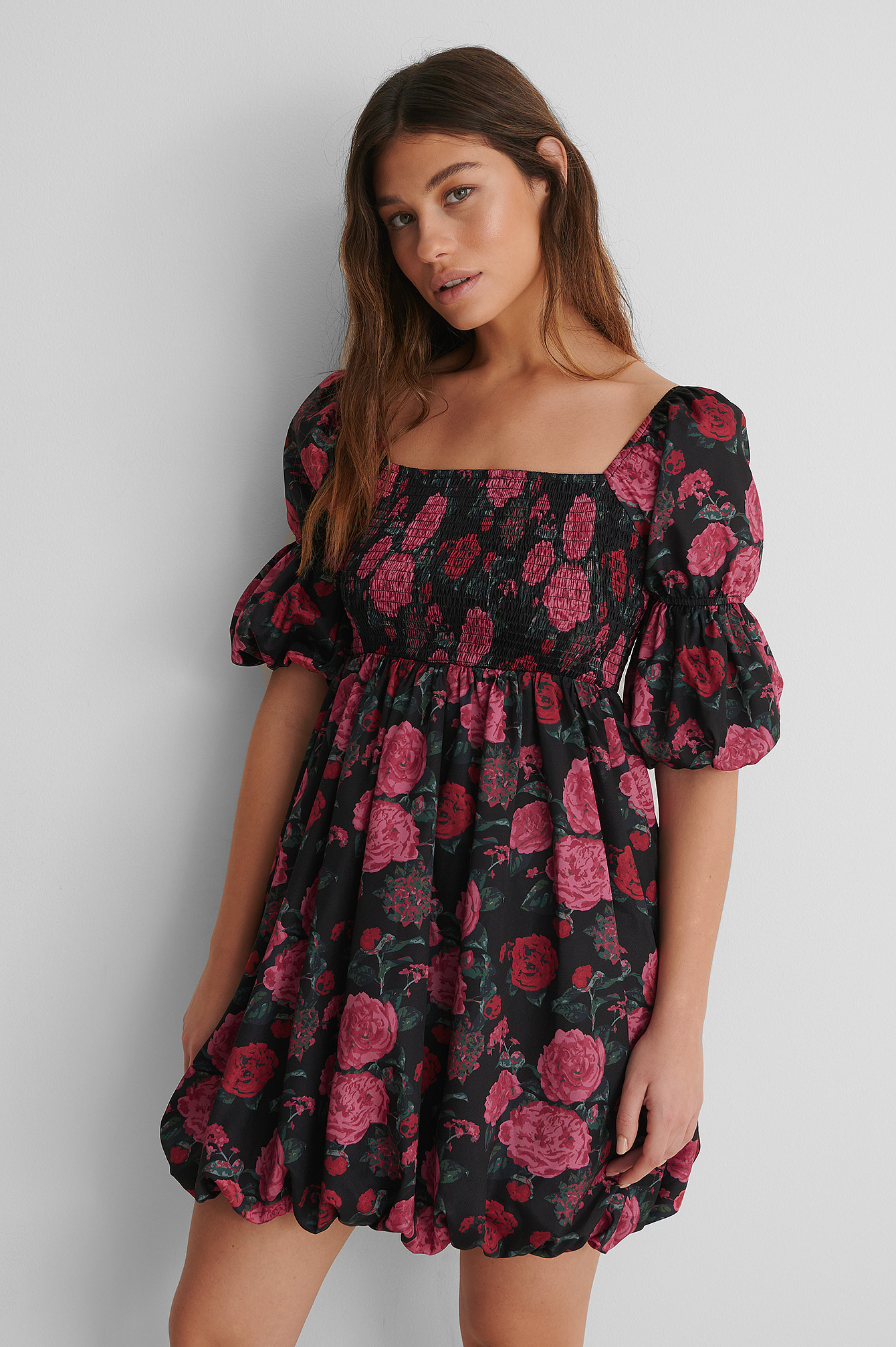 Flower Print Robe Mini