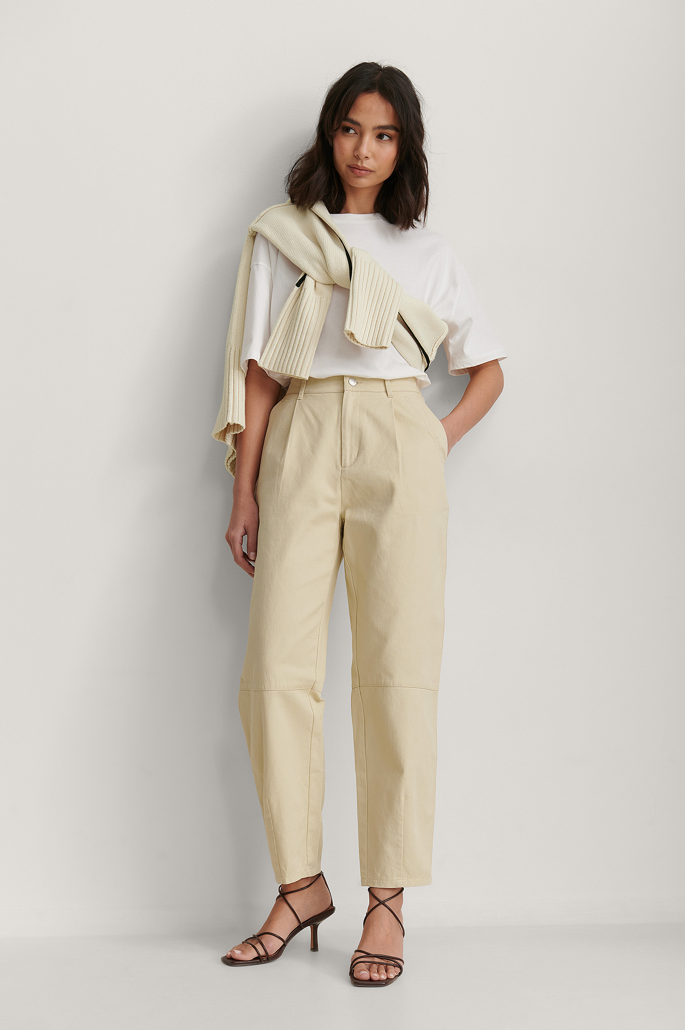 Light Sand Pantalon Coton