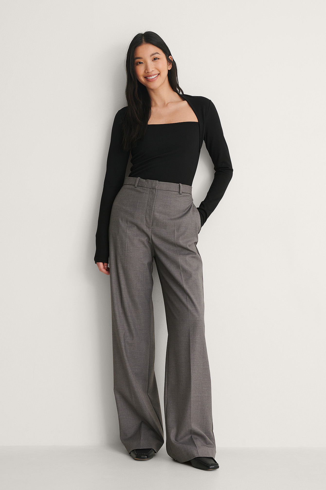 Black Haut Boléro À Col Carré