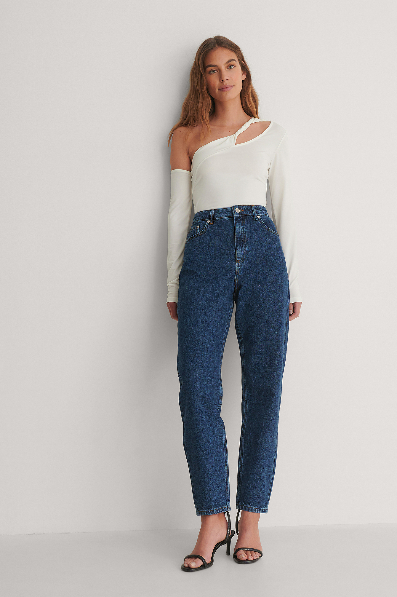 Blue Stone Wash Jean Mom