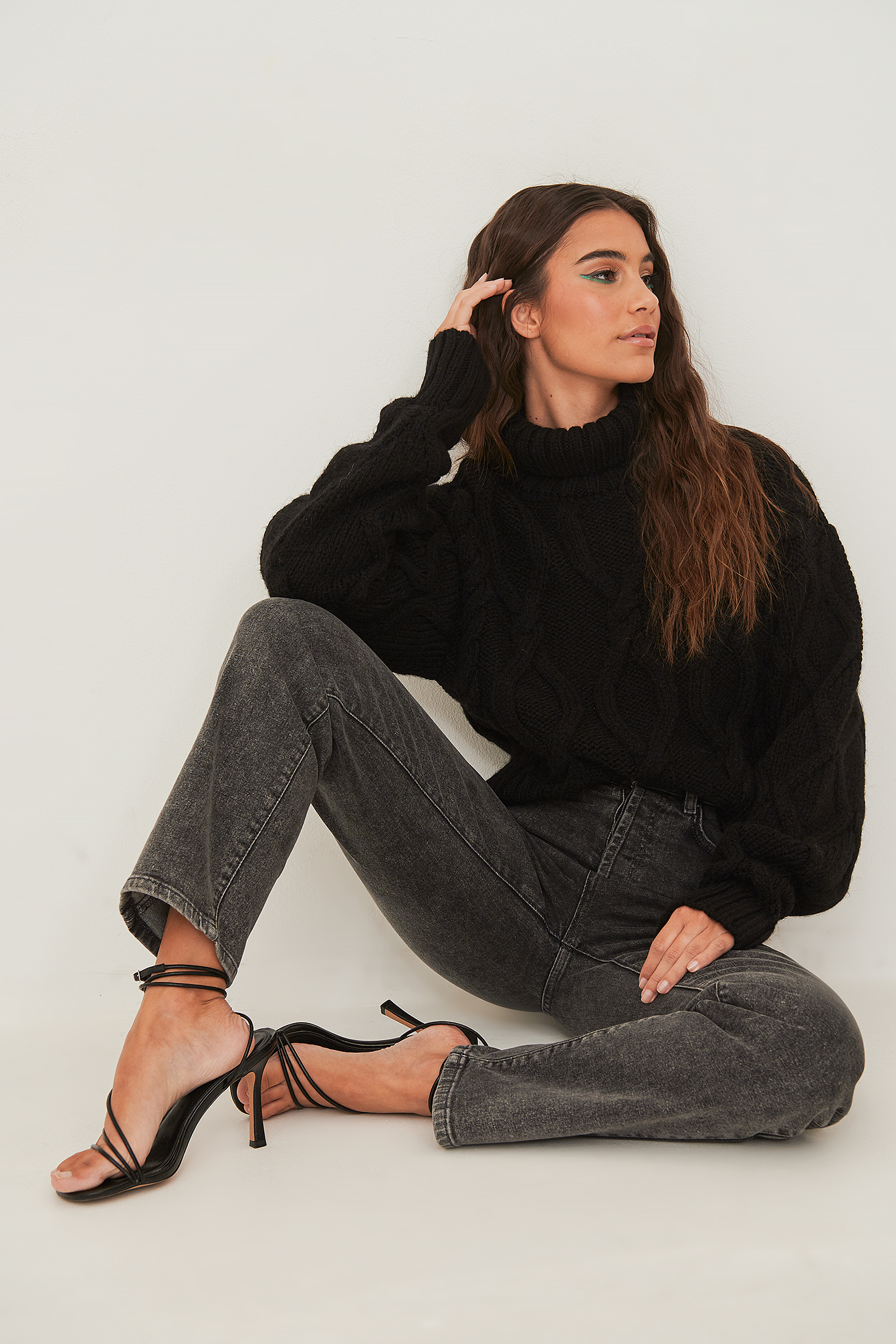 Jean taille haute droit biologiques
