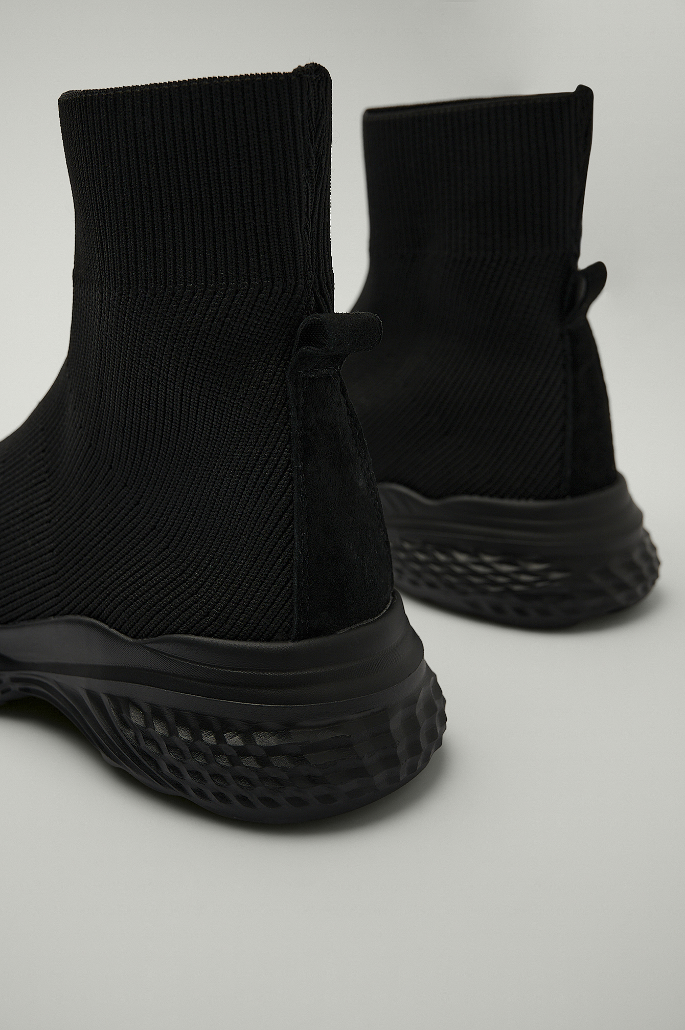 Black Baskets à structure chaussette