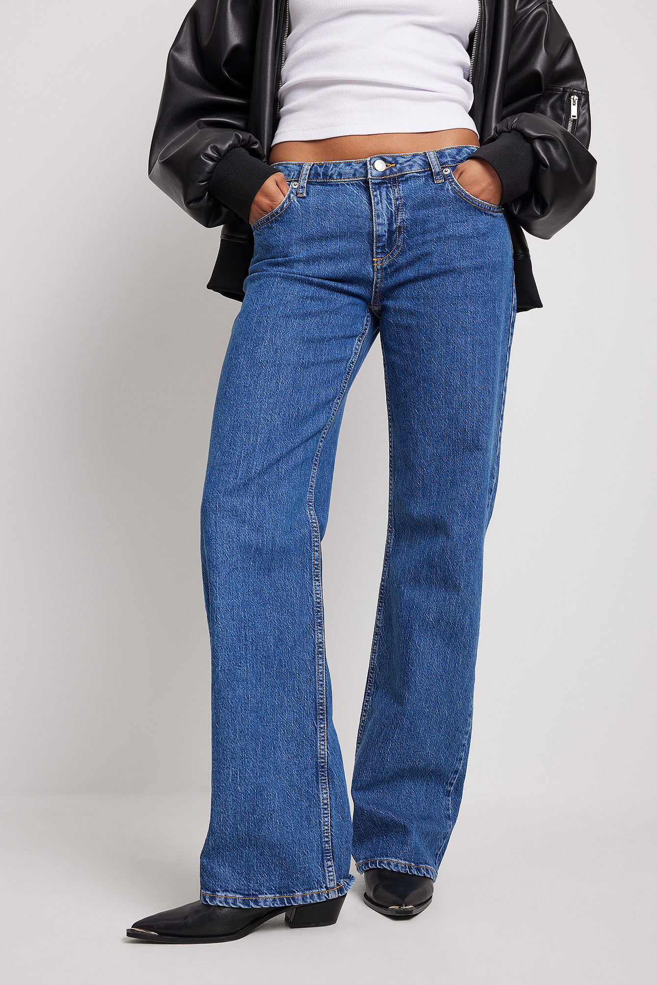 Mode Jeans Jeans taille basse People’s Liberation People\u2019s Liberation Jeans taille basse bleu style d\u00e9contract\u00e9 
