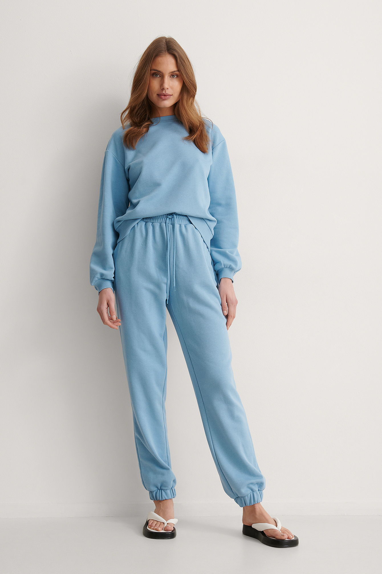 Dusty Blue Biologiques Pantalon De Survêtement