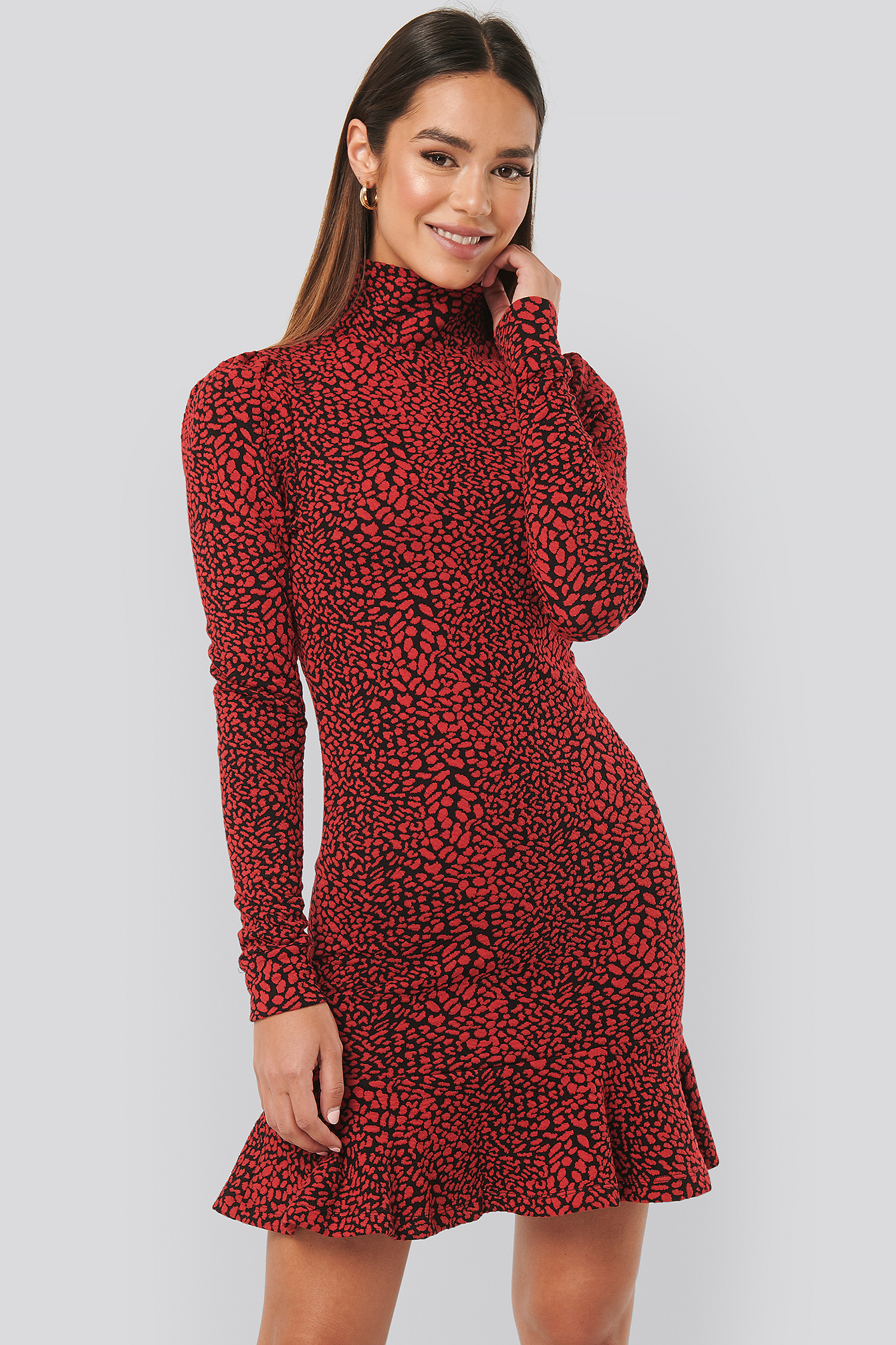 Multi Textured Mini Dress