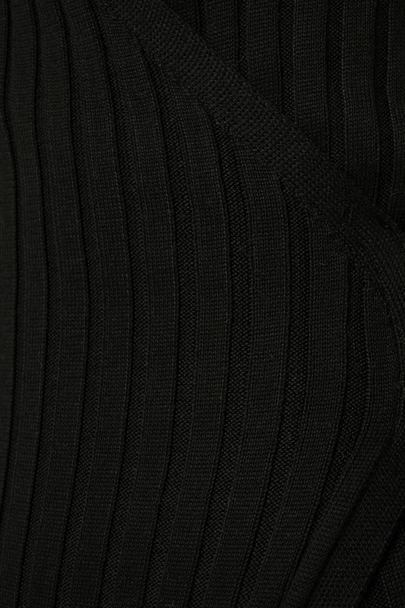 Black Tie Front Knit Dress