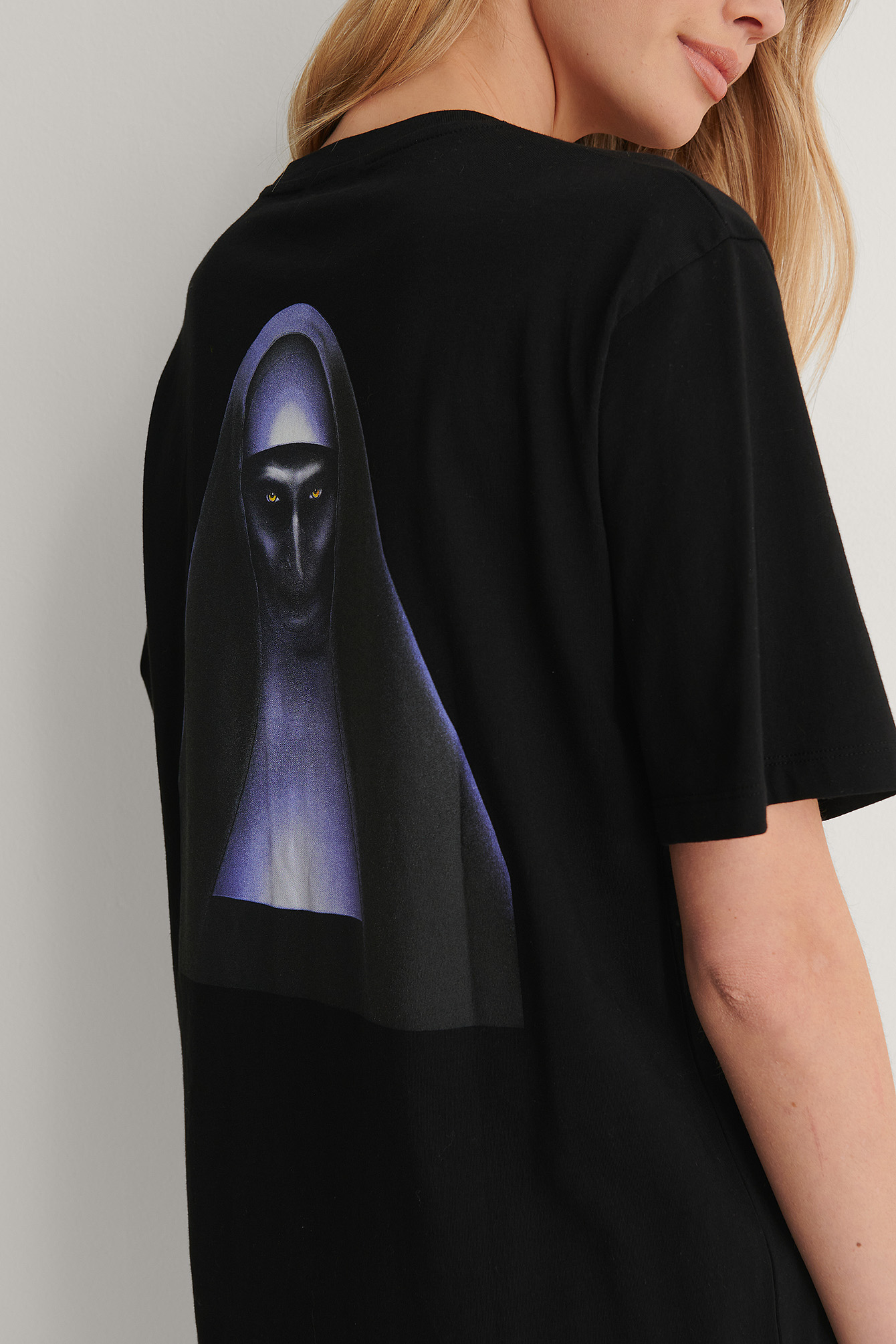 Black The Nun Warner Bros. T-Shirt Imprimé Unisexe