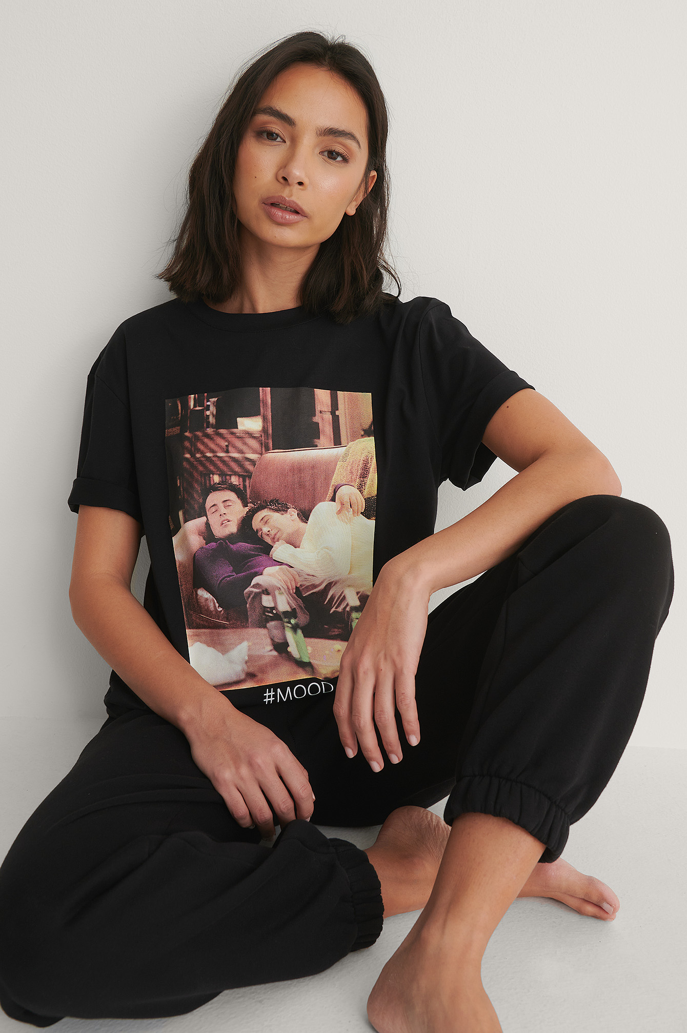 Black Friends Mood T-Shirt Unisexe