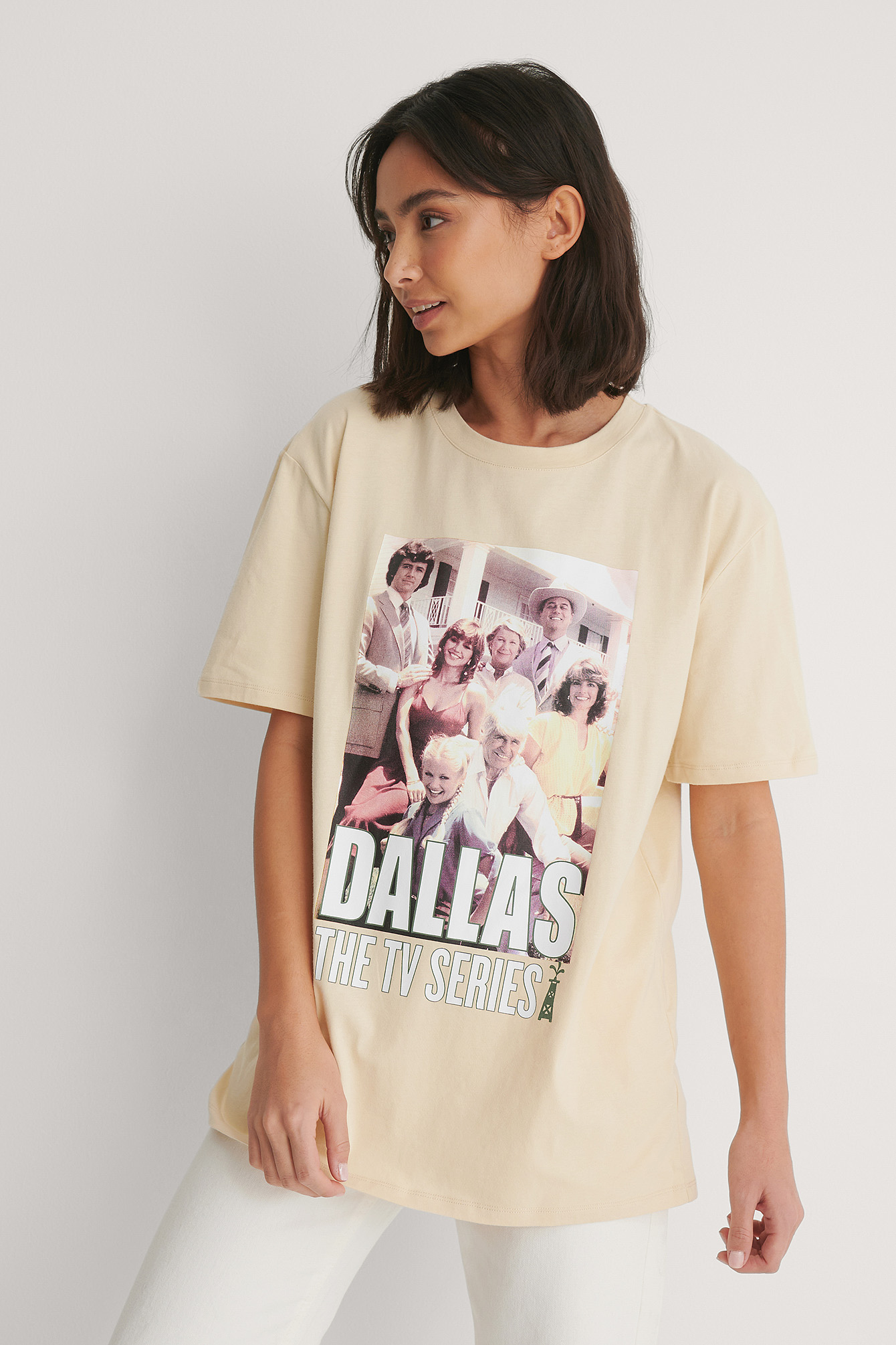 Beige - Dallas Logo T-Shirt Unisexe