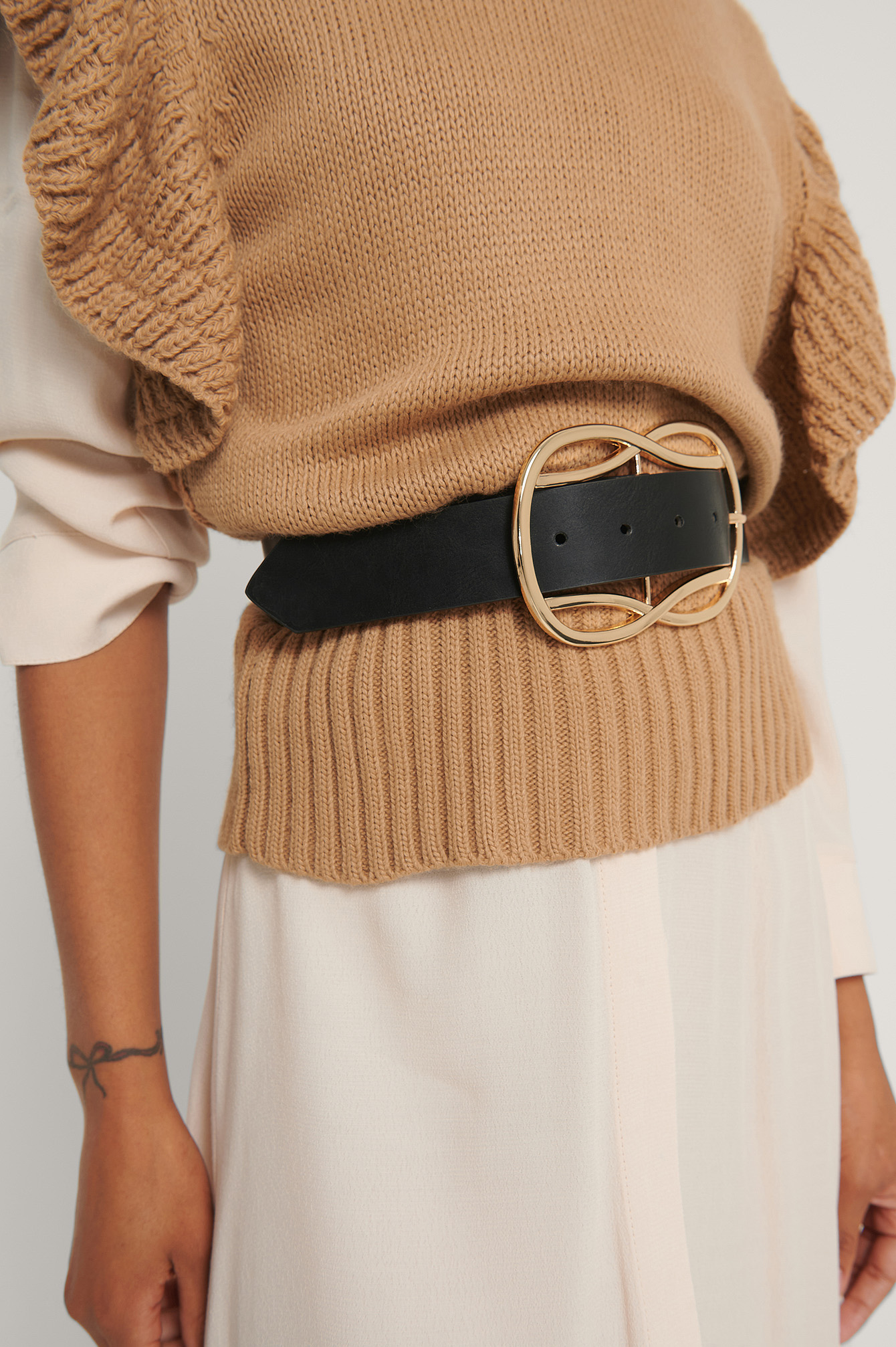 Ceinture À Boucle Noir NAKD