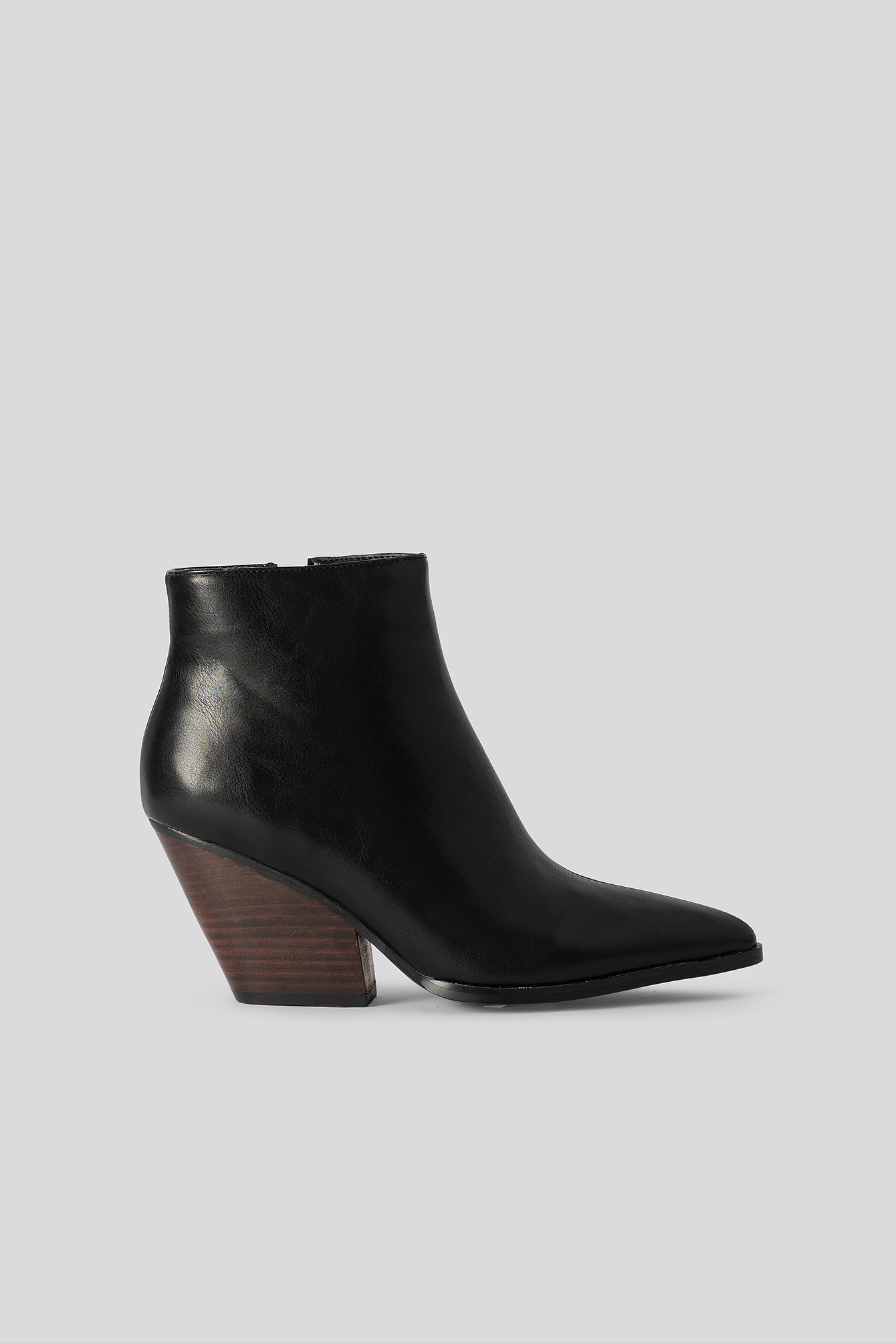 Black NA-KD Shoes Western Heel Pointy Boots