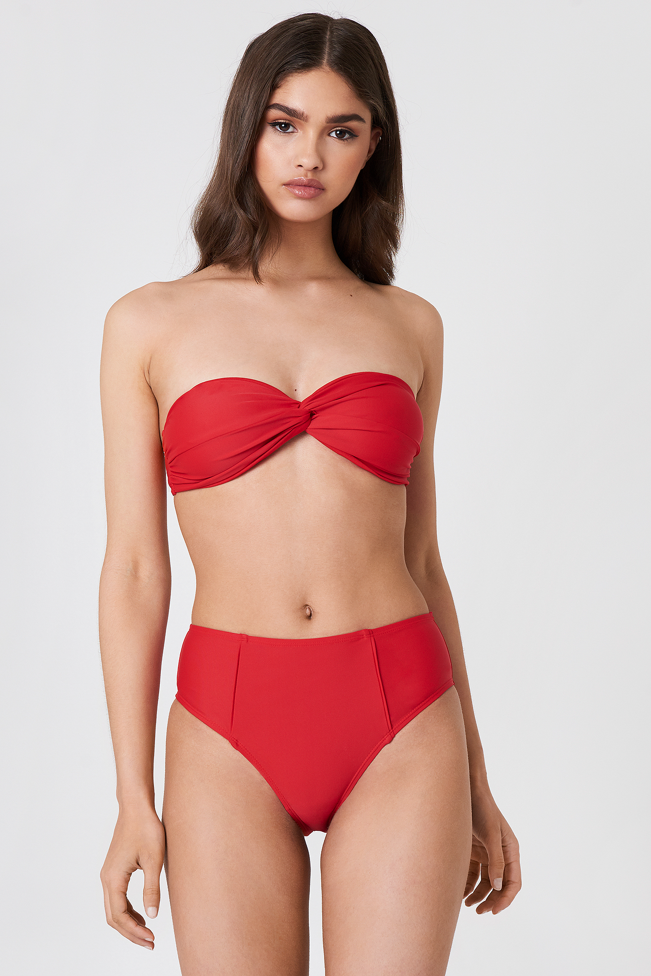 High Waist Bikini Bottom Rouge nakd.fr
