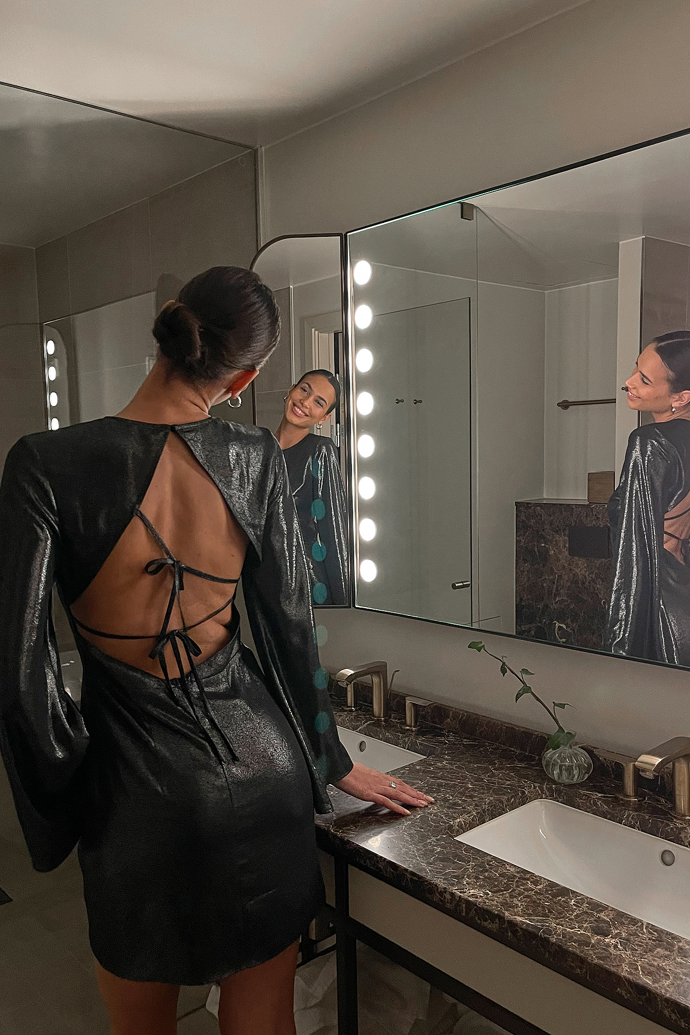 mini robe manche longue