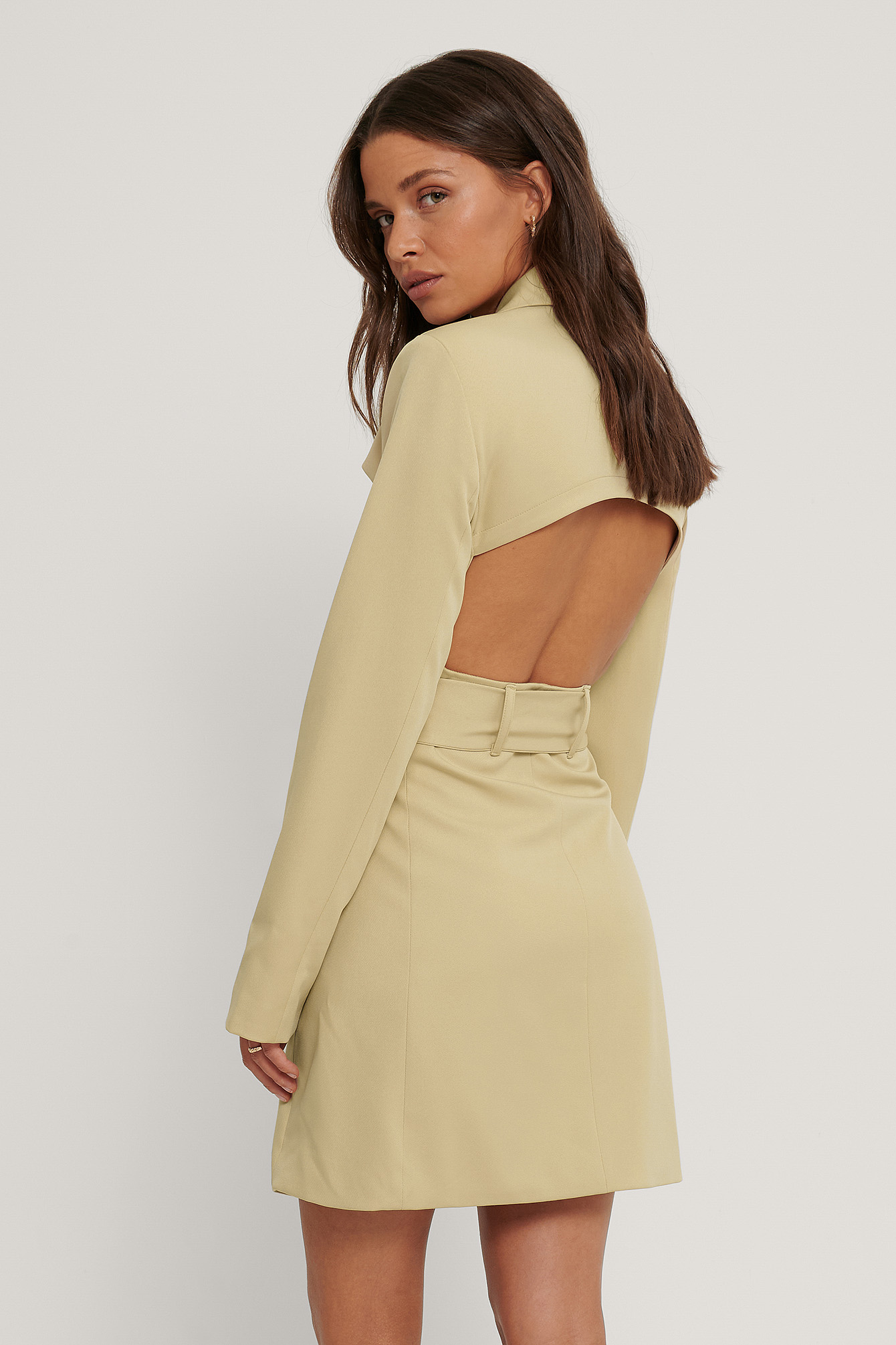 Light Beige Robe Blazer