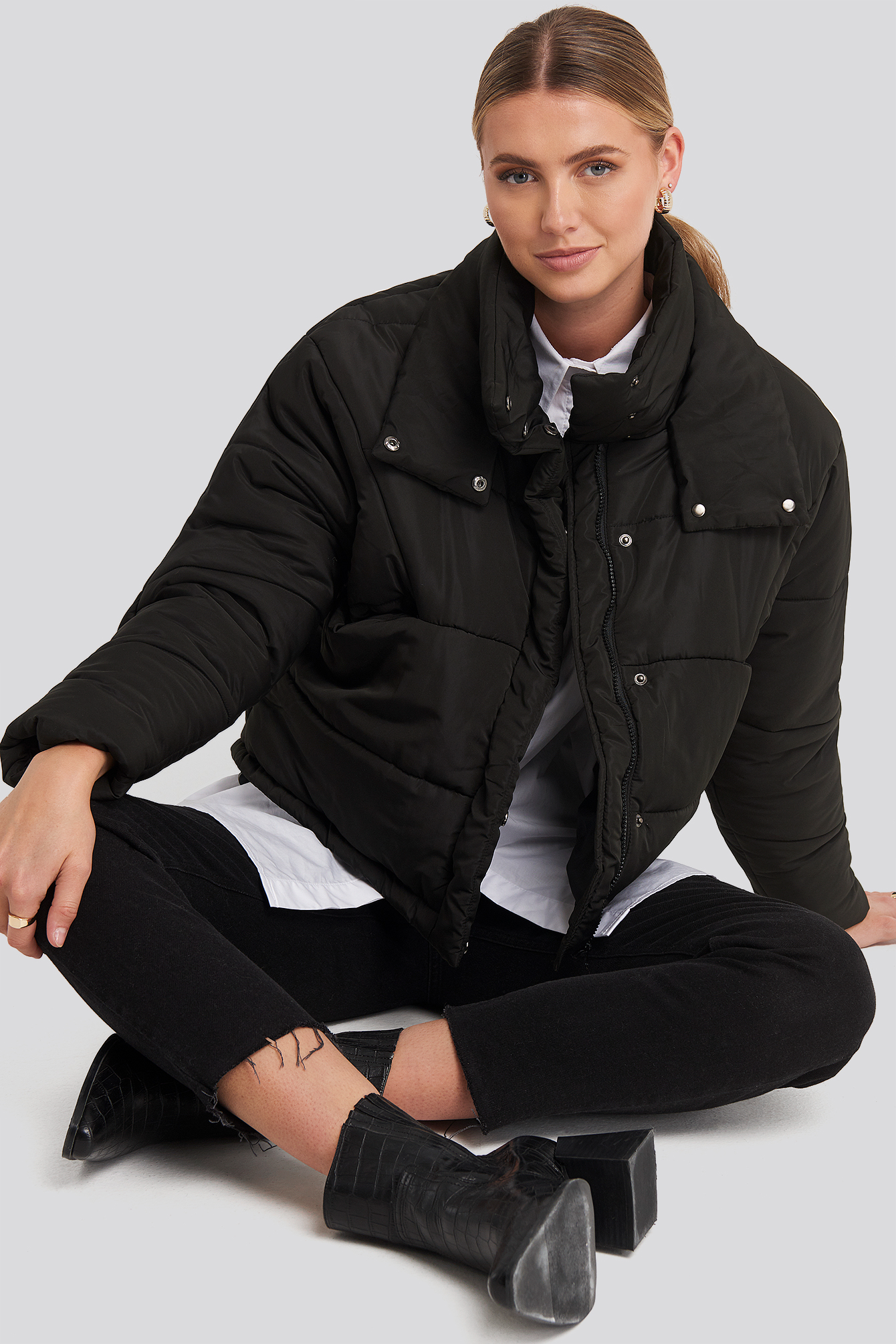 Black Carro Puff Jacket