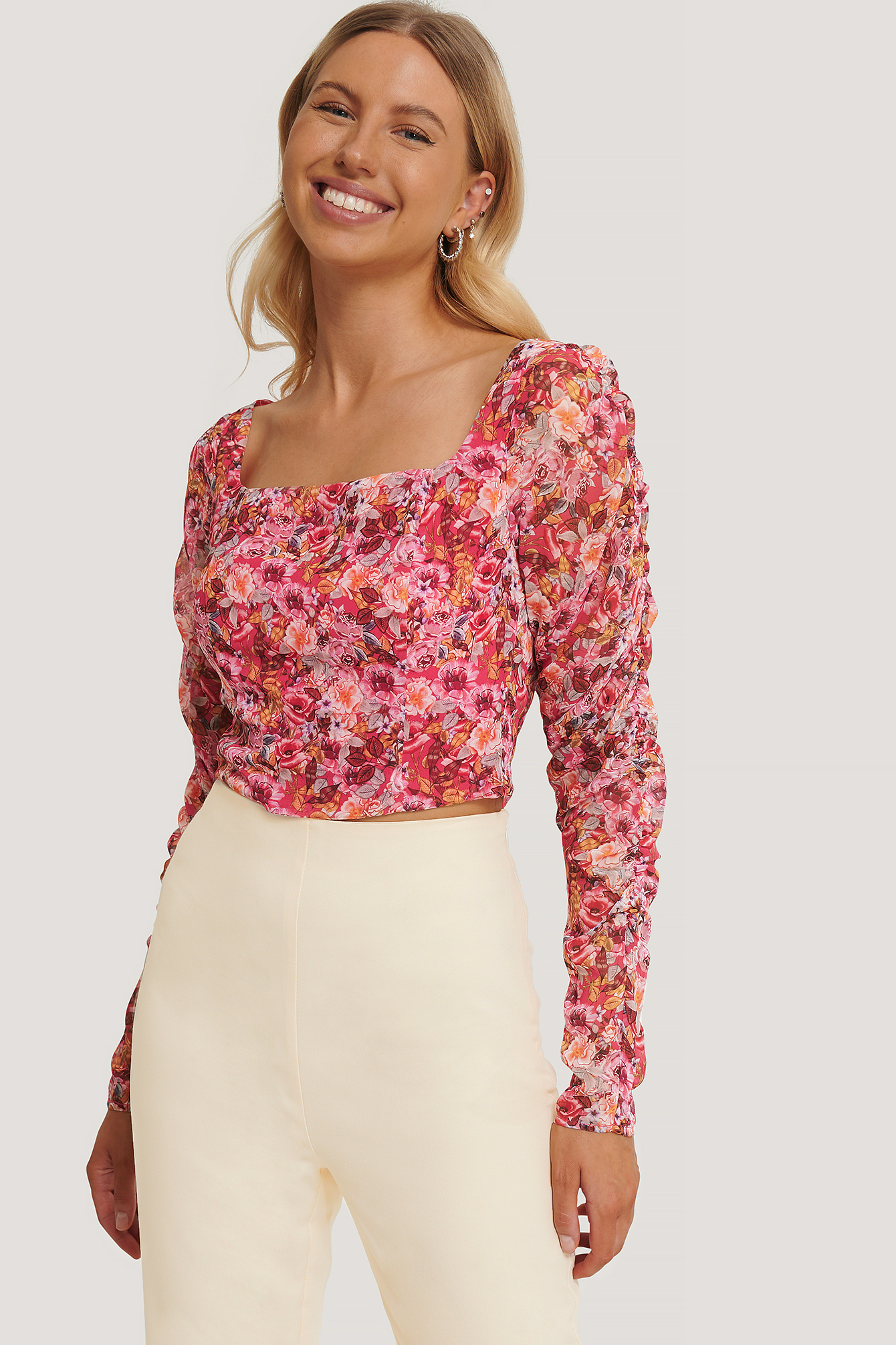 haut femme col carré