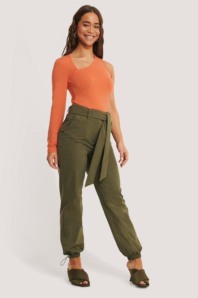 Belted Loose Pants