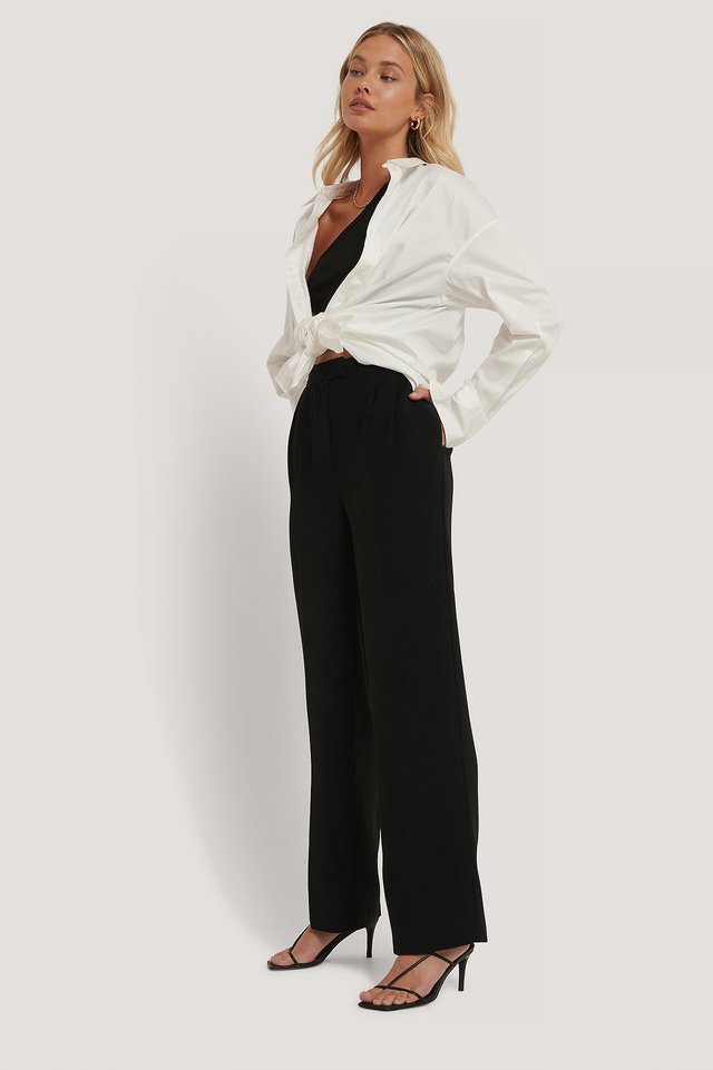 Tailored Wide Leg Trousers Outfit.