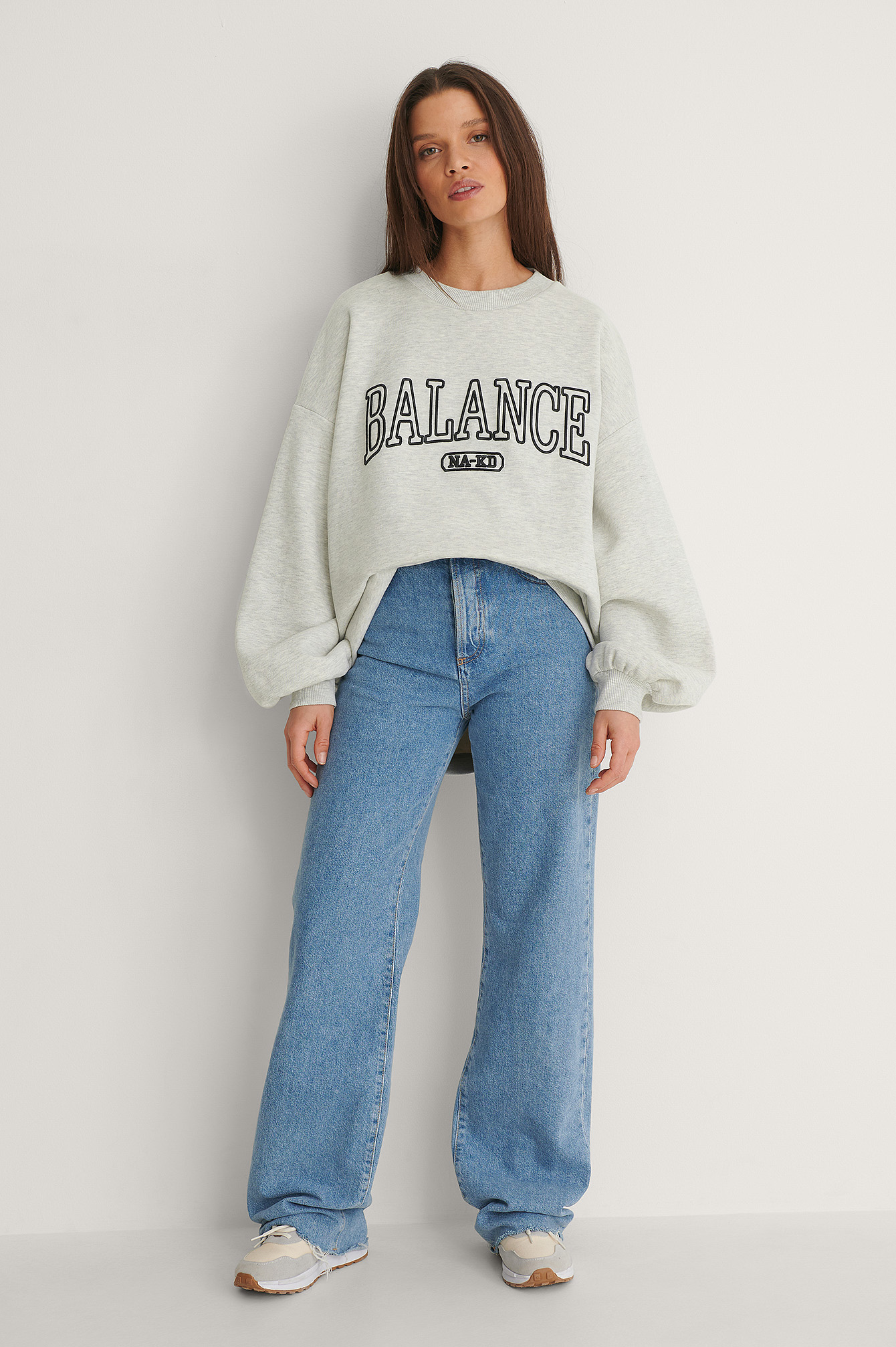 Balance Oversized Sweater Outfit.