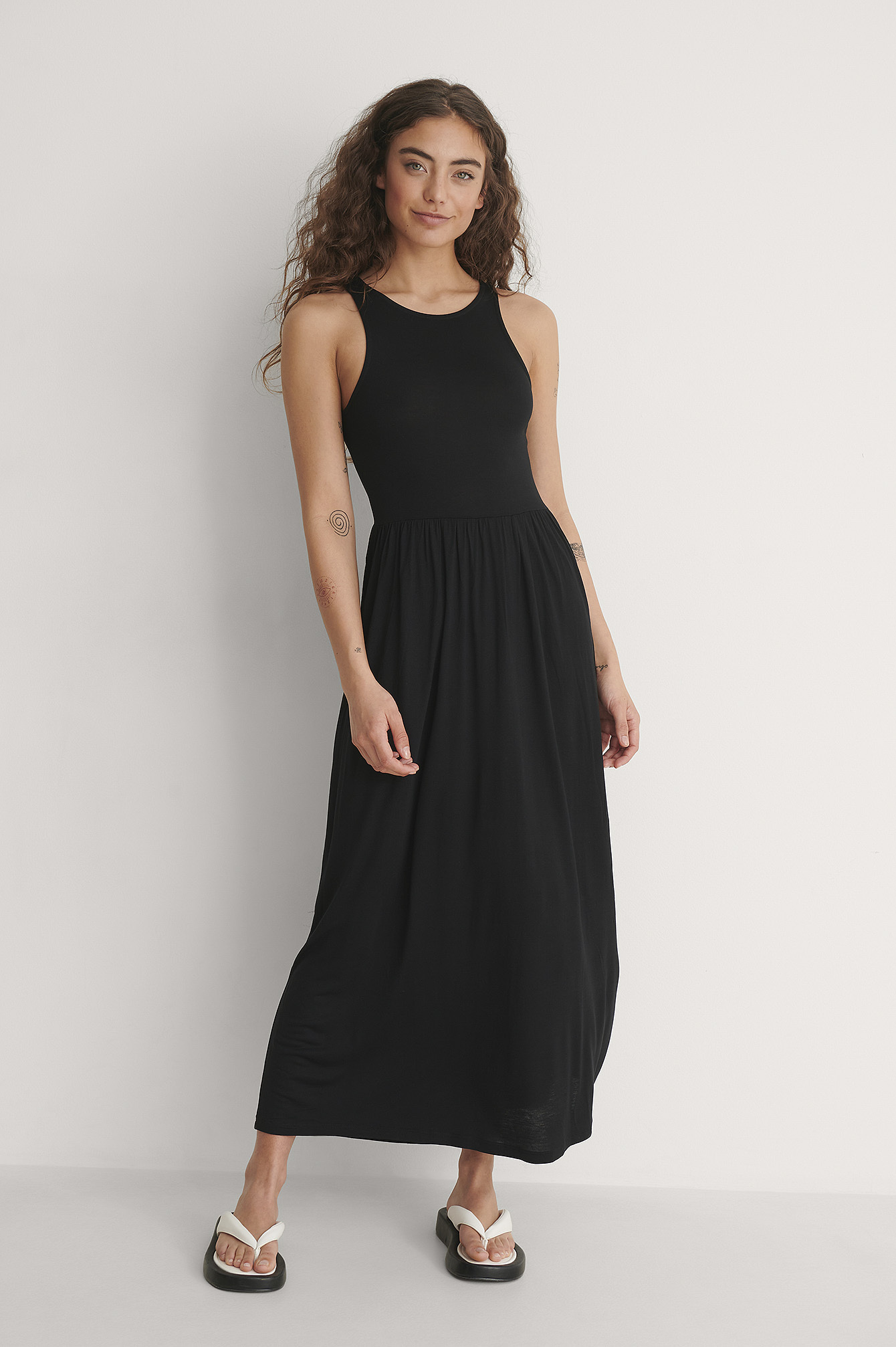 robe midi fluide