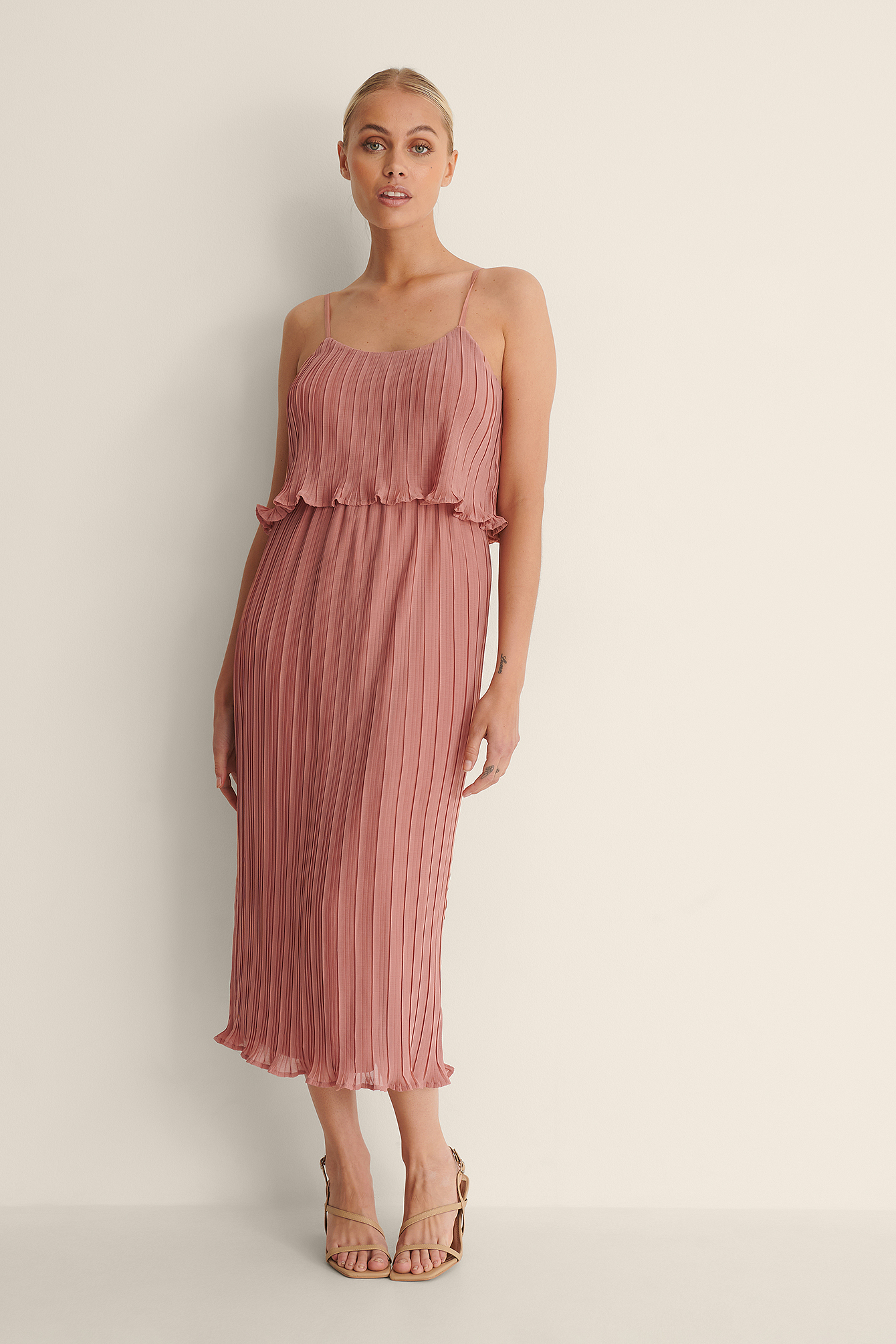 robe rose midi
