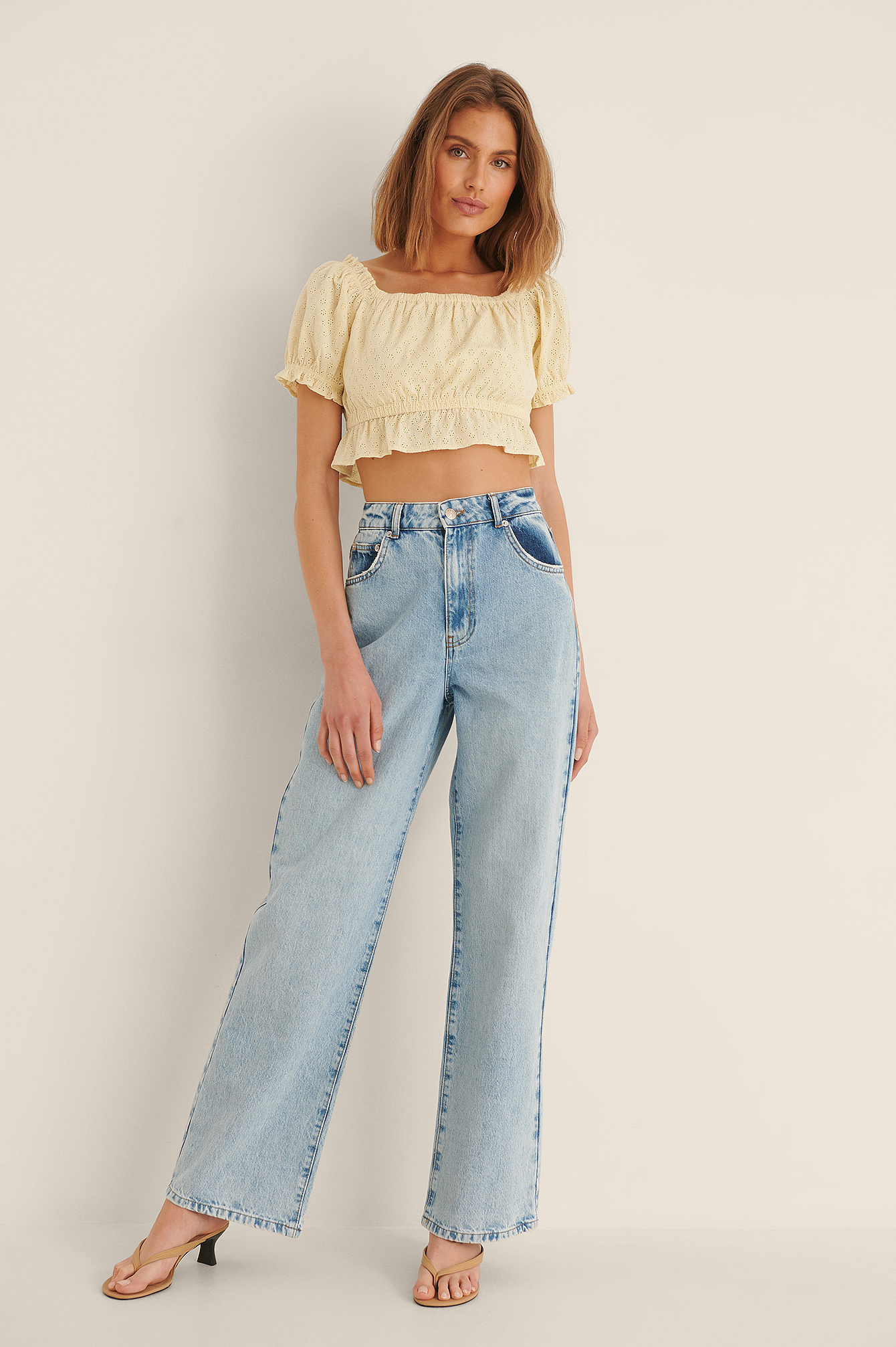 Anglaise Cropped Top Outfit