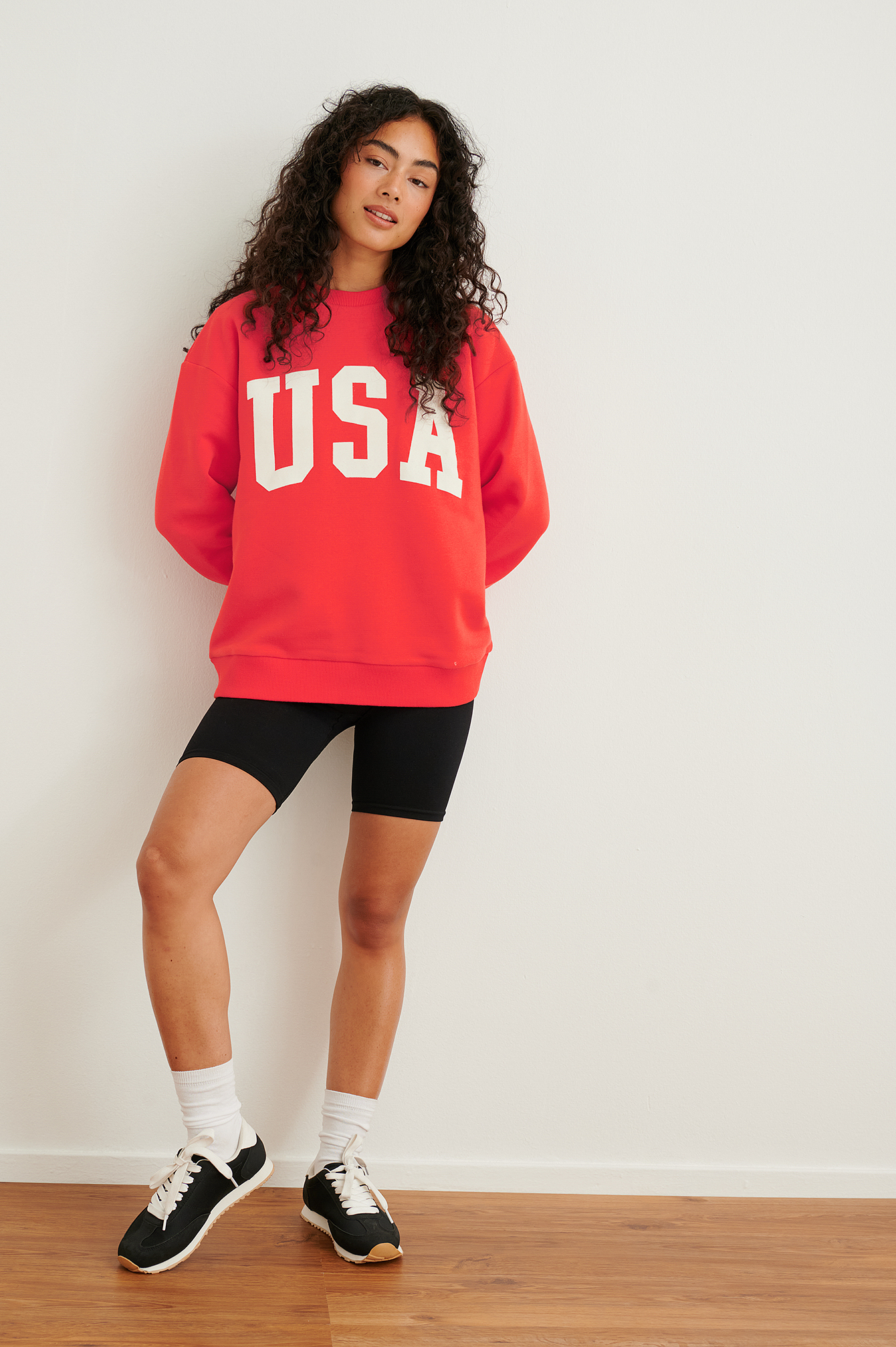 American Leisure Printed Oversized Sweater
