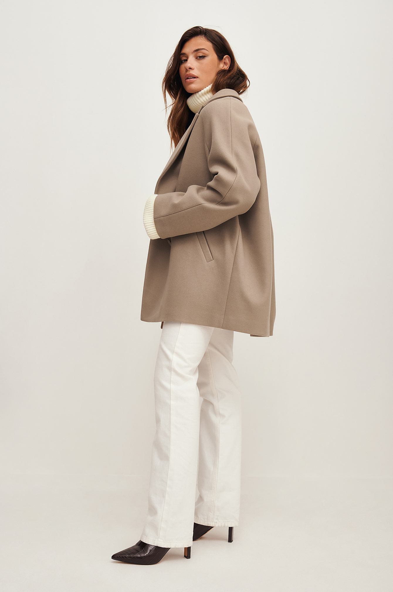 Manteau Oversize Marron Na Kd Fr