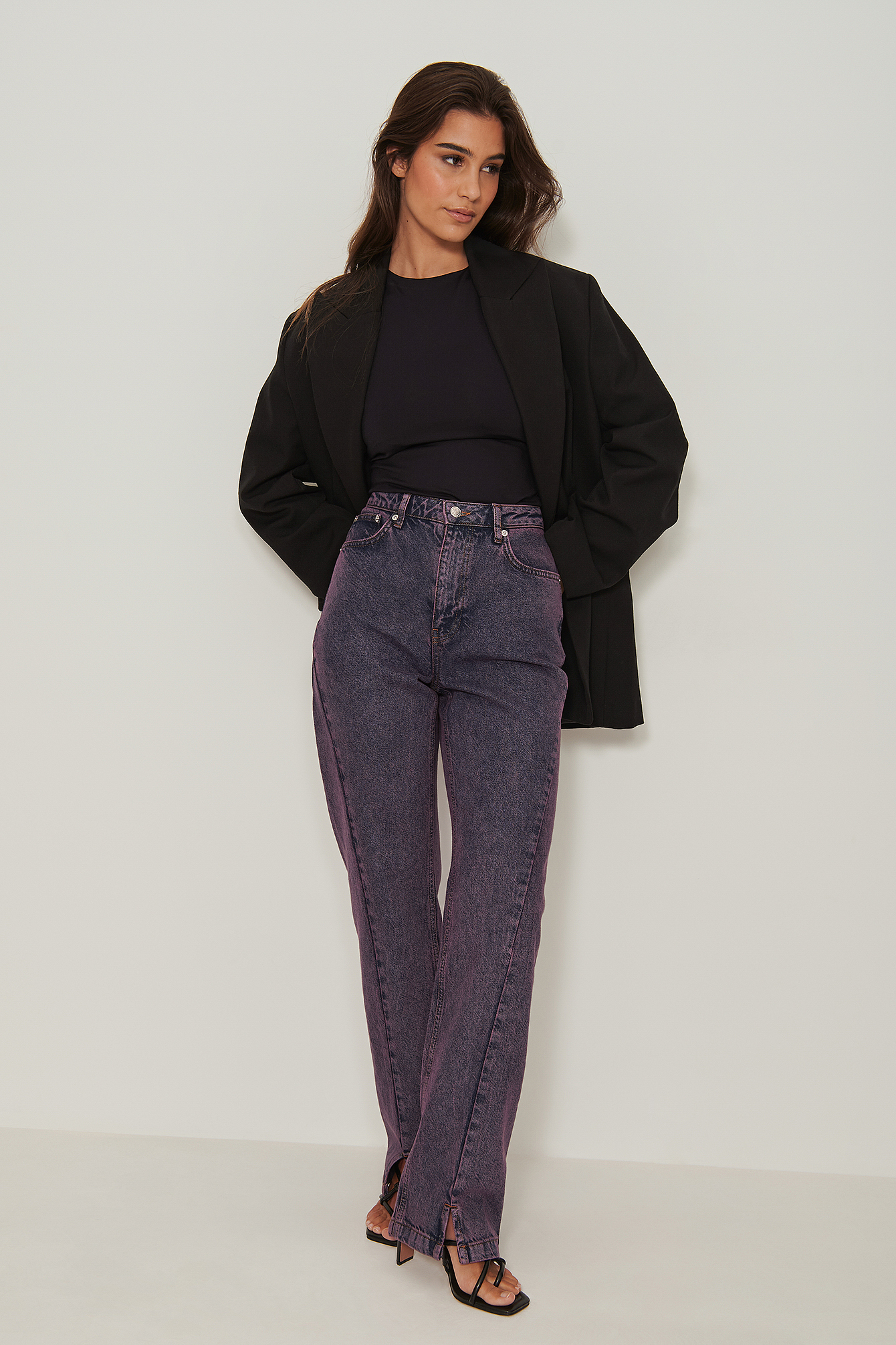 Twisted Seam Straight Jeans Outfit